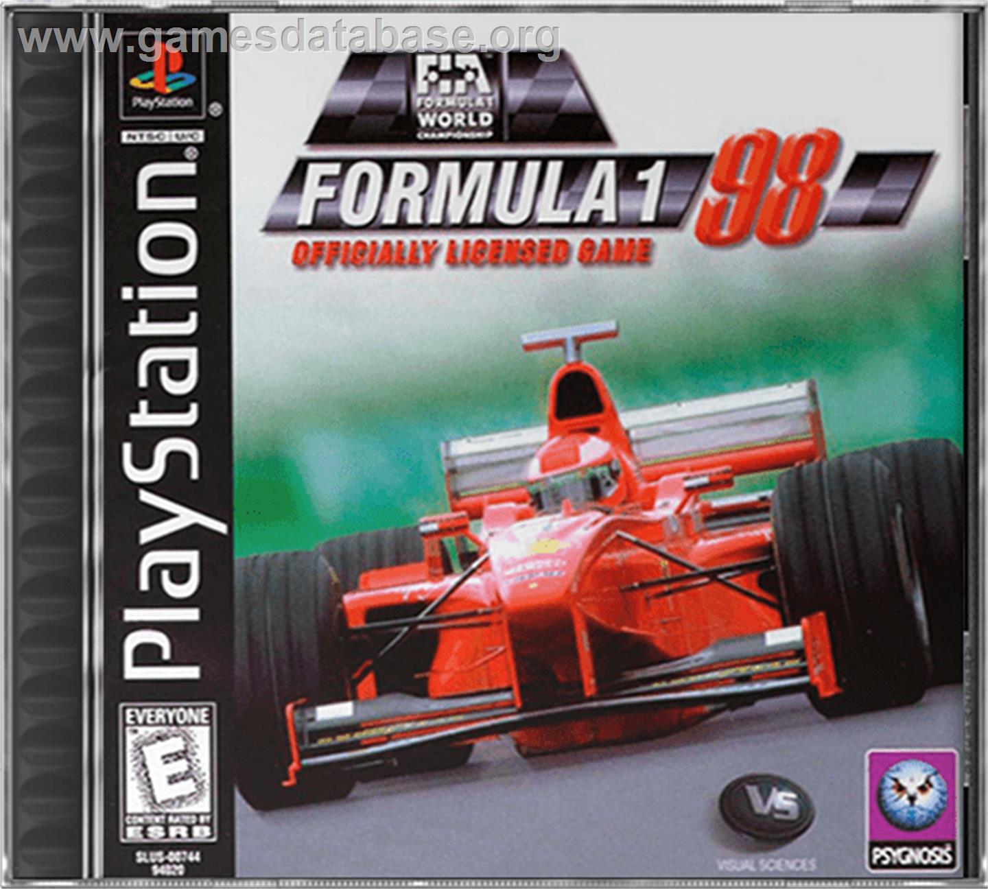 Formula 1 '98 - Sony Playstation - Artwork - Box