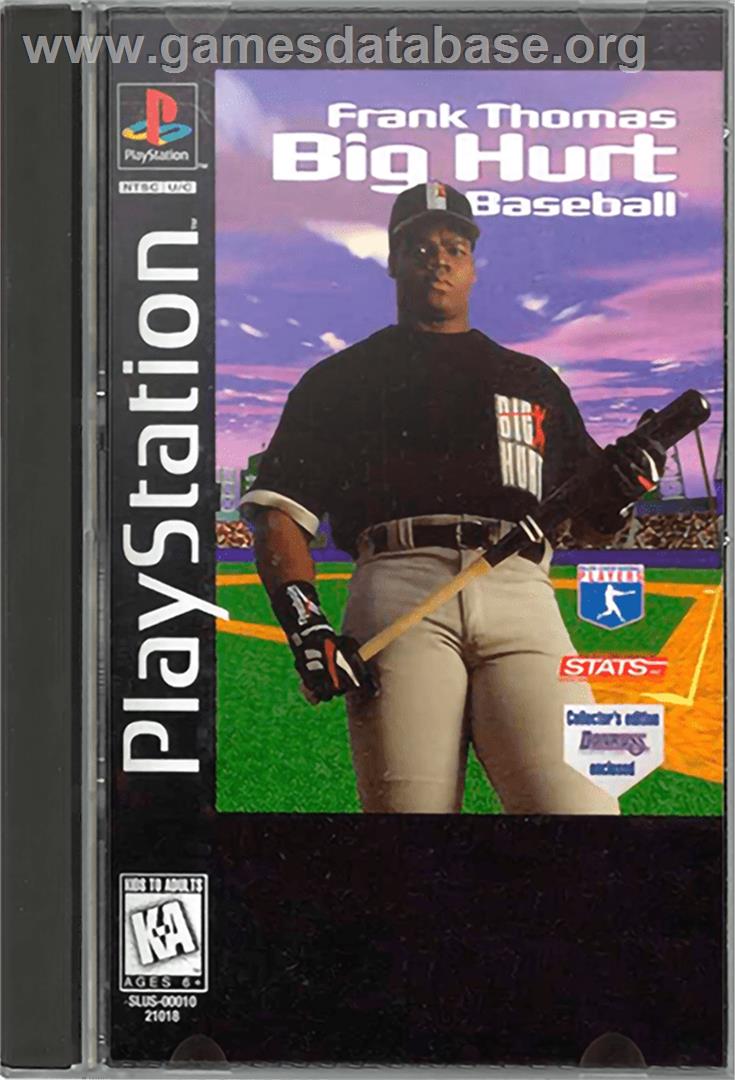 Frank Thomas Big Hurt Baseball - Sony Playstation - Artwork - Box