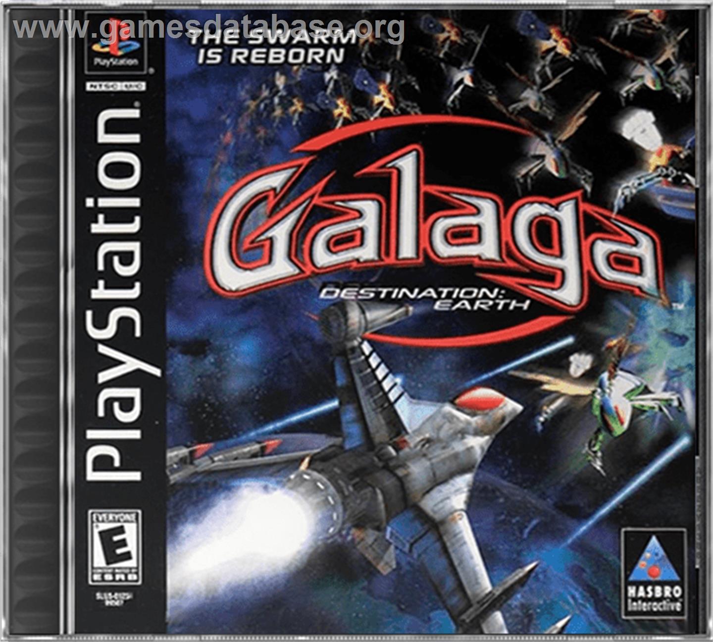 Galaga: Destination Earth - Sony Playstation - Artwork - Box