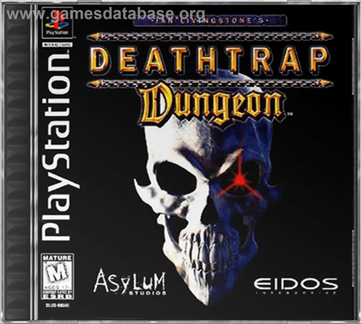Ian Livingstone's Deathtrap Dungeon - Sony Playstation - Artwork - Box