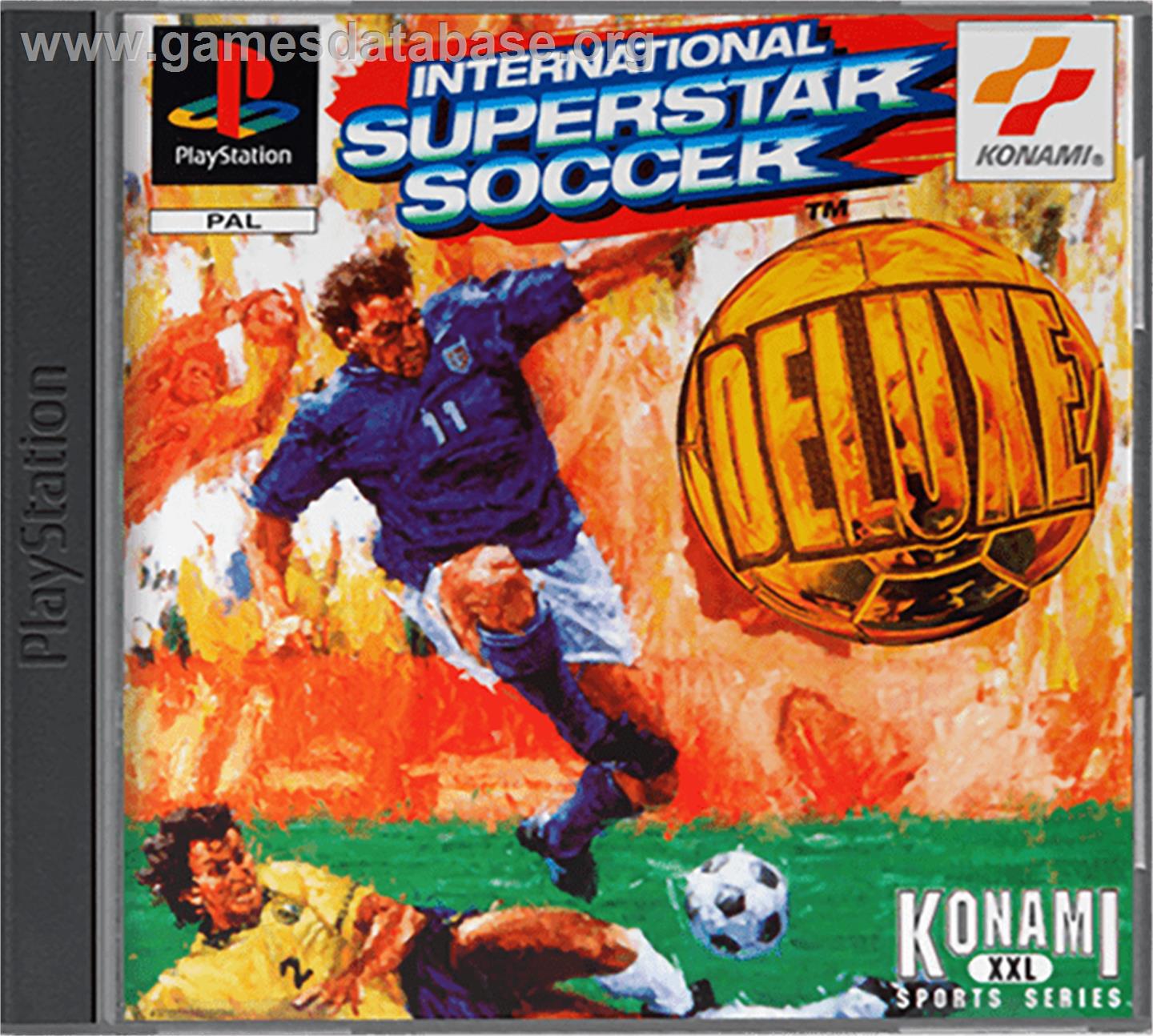 International Superstar Soccer Deluxe - Sony Playstation - Artwork - Box