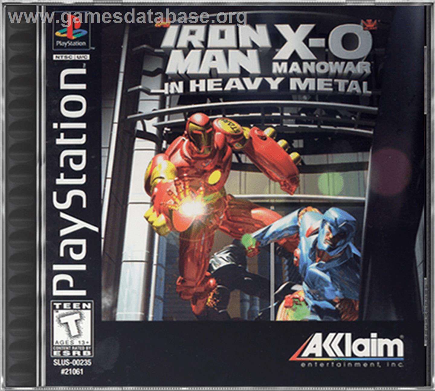 Iron Man / X-O Manowar in Heavy Metal - Sony Playstation - Artwork - Box