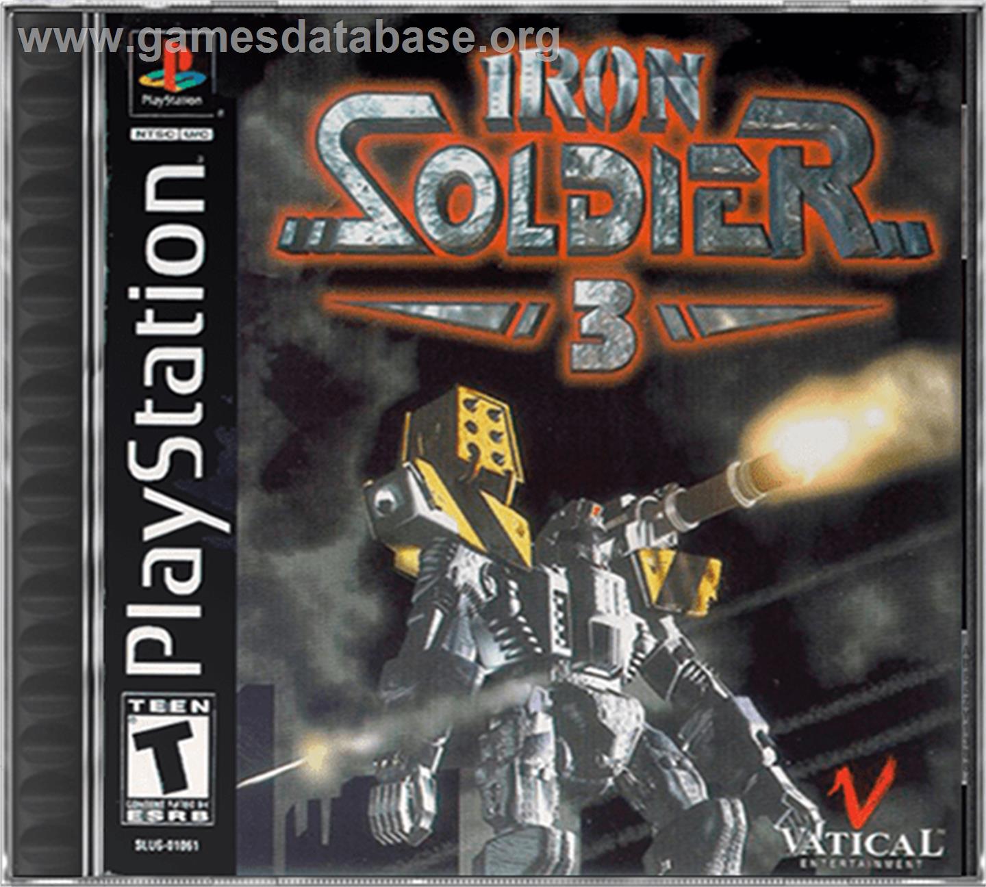 Iron Soldier 3 - Sony Playstation - Artwork - Box