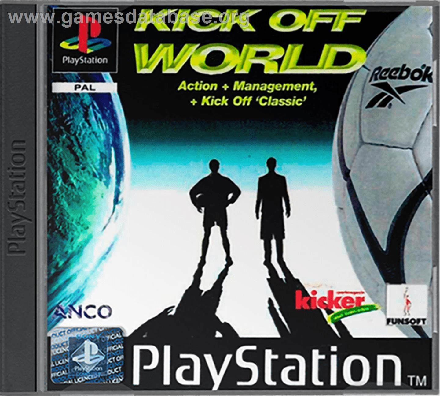 Kick Off World - Sony Playstation - Artwork - Box