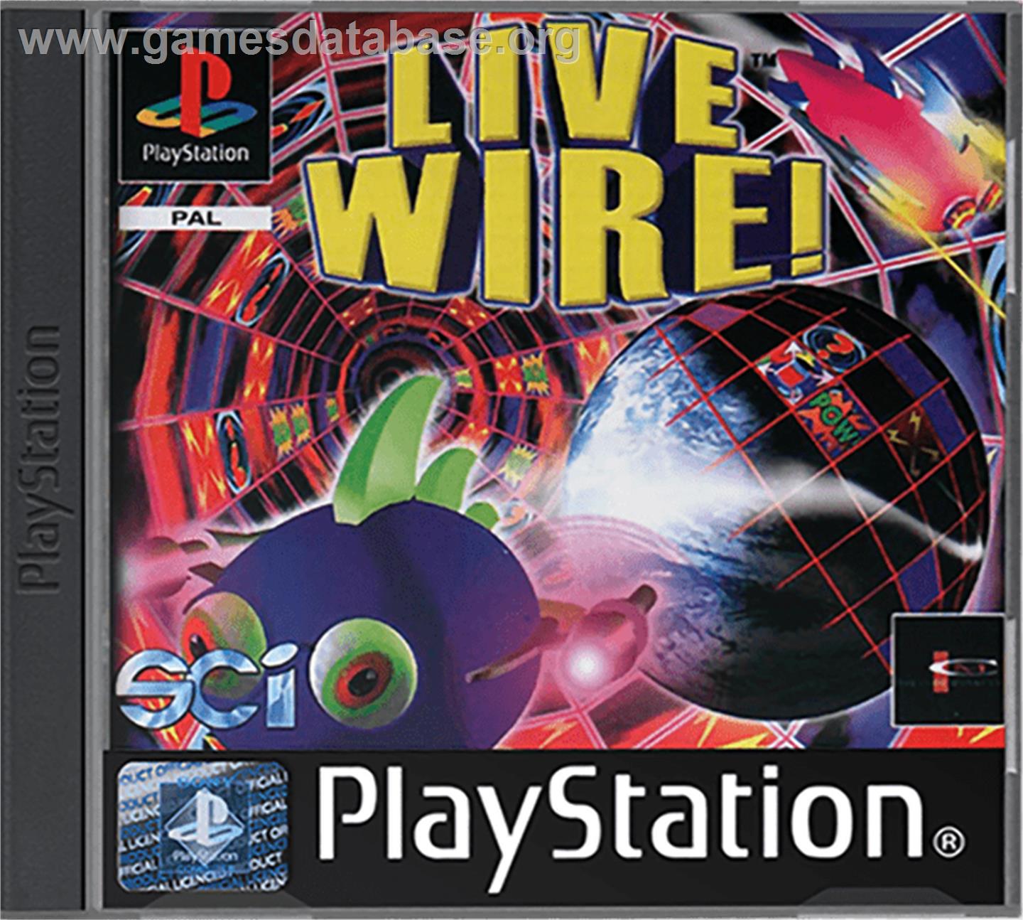 Live Wire! - Sony Playstation - Artwork - Box