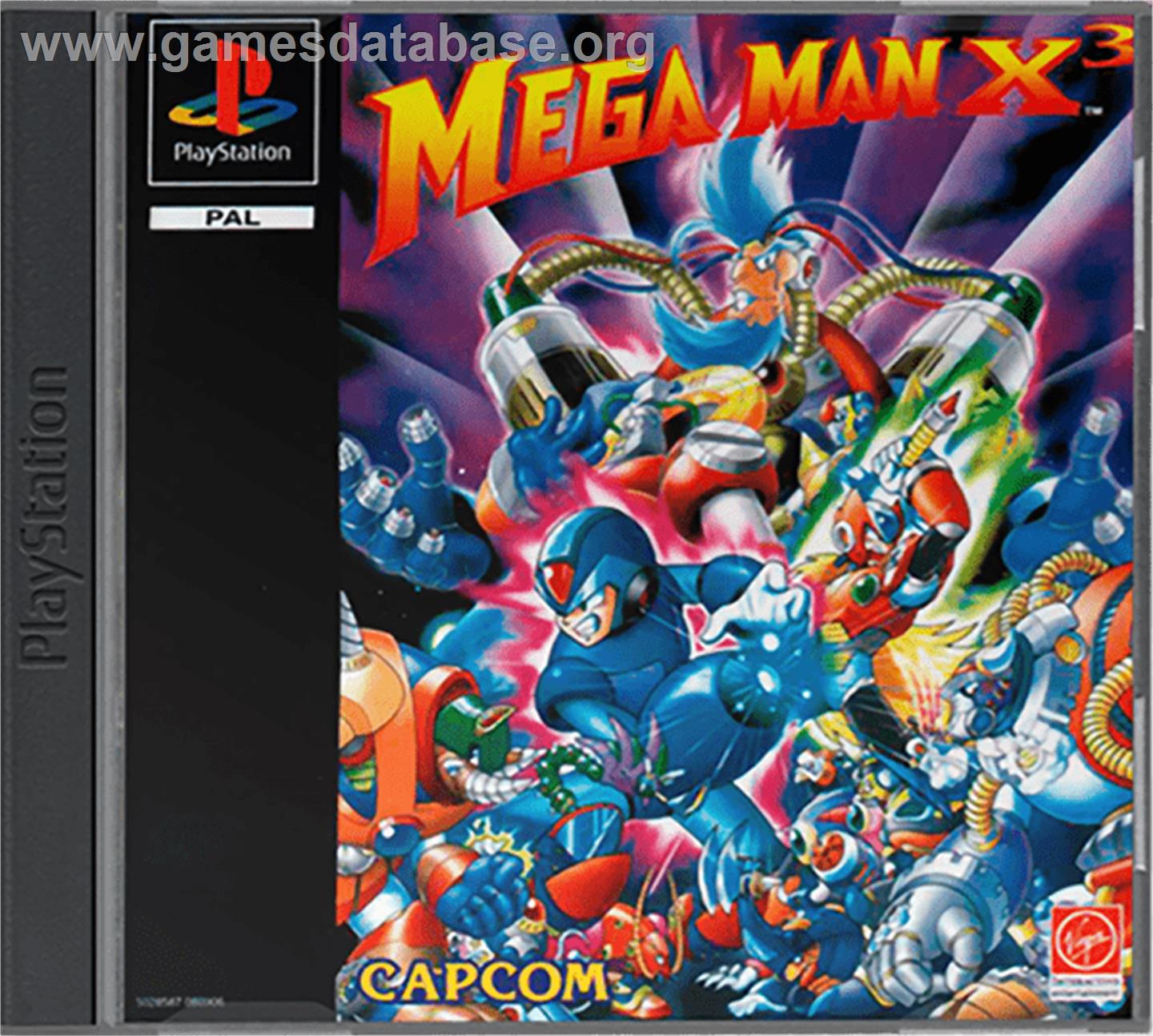 Mega Man X3 - Sony Playstation - Artwork - Box
