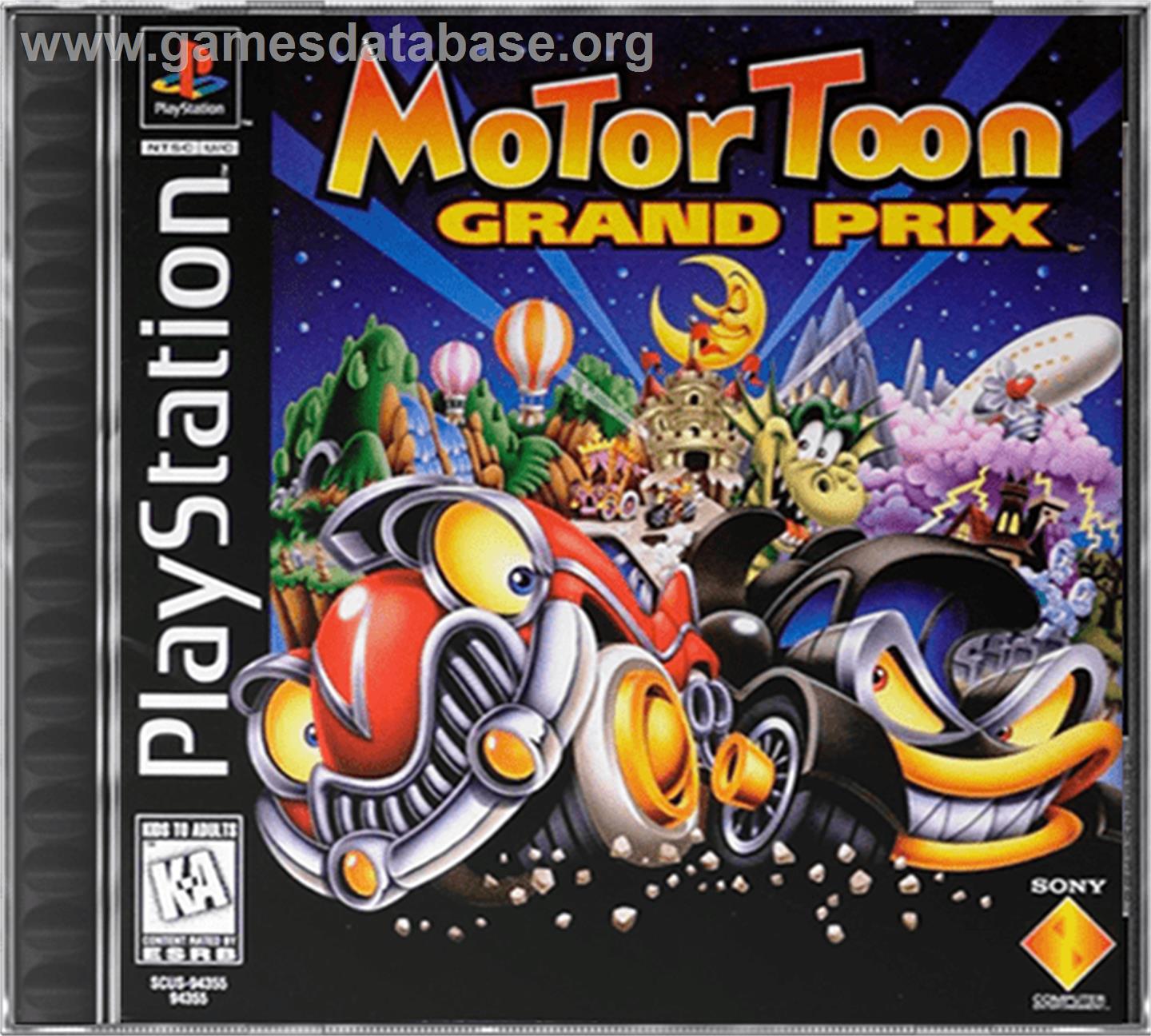 Motor Toon Grand Prix - Sony Playstation - Artwork - Box