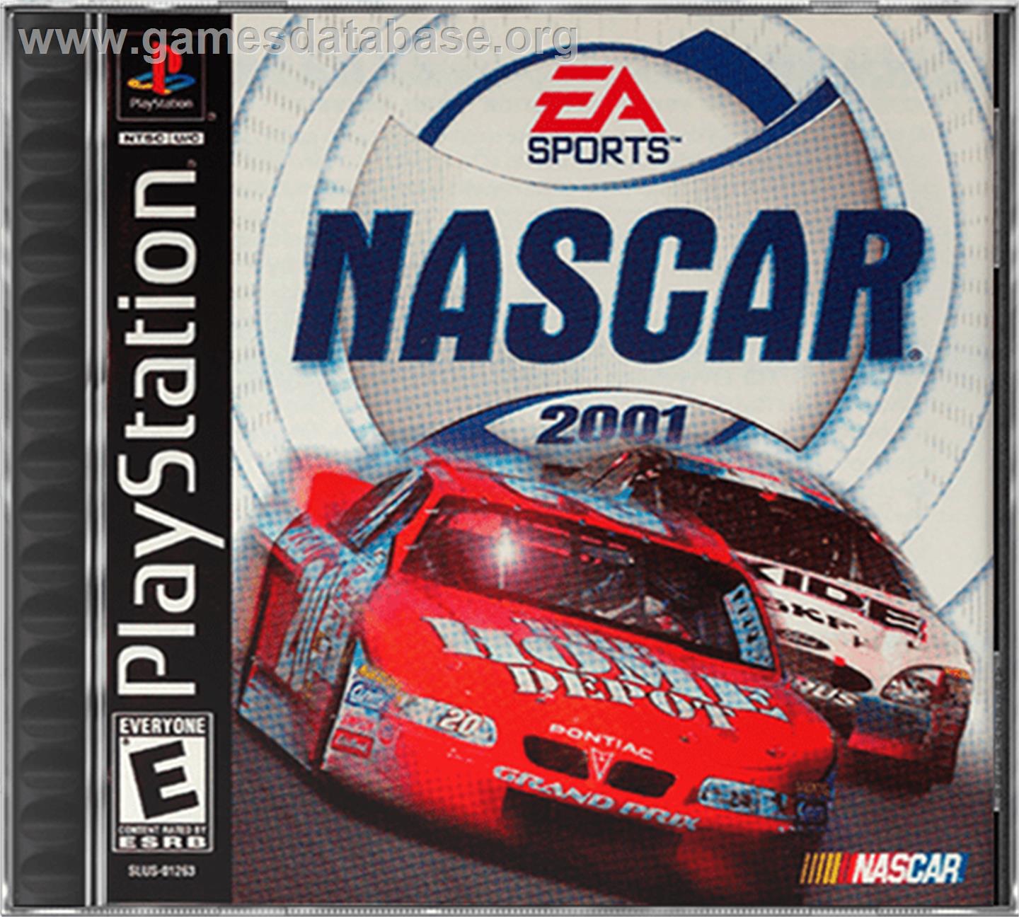 NASCAR 2001 - Sony Playstation - Artwork - Box