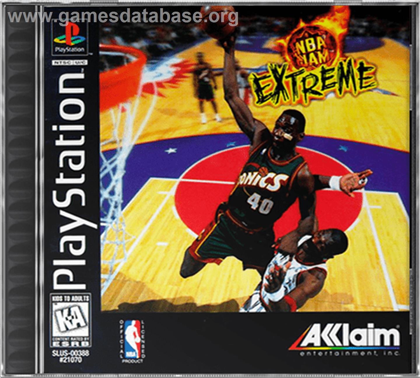 NBA Jam Extreme - Sony Playstation - Artwork - Box