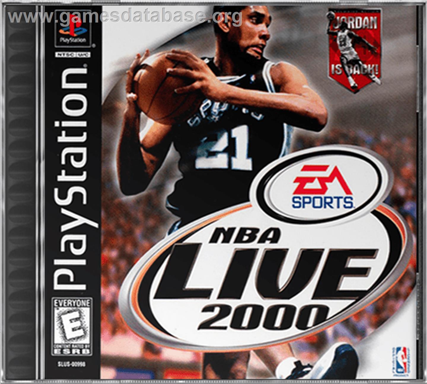 NBA Live 2000 - Sony Playstation - Artwork - Box