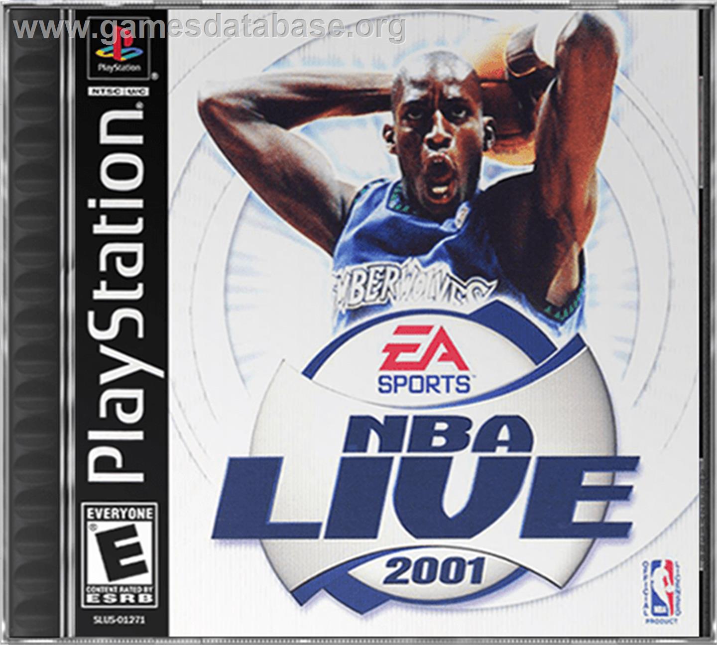 NBA Live 2001 - Sony Playstation - Artwork - Box