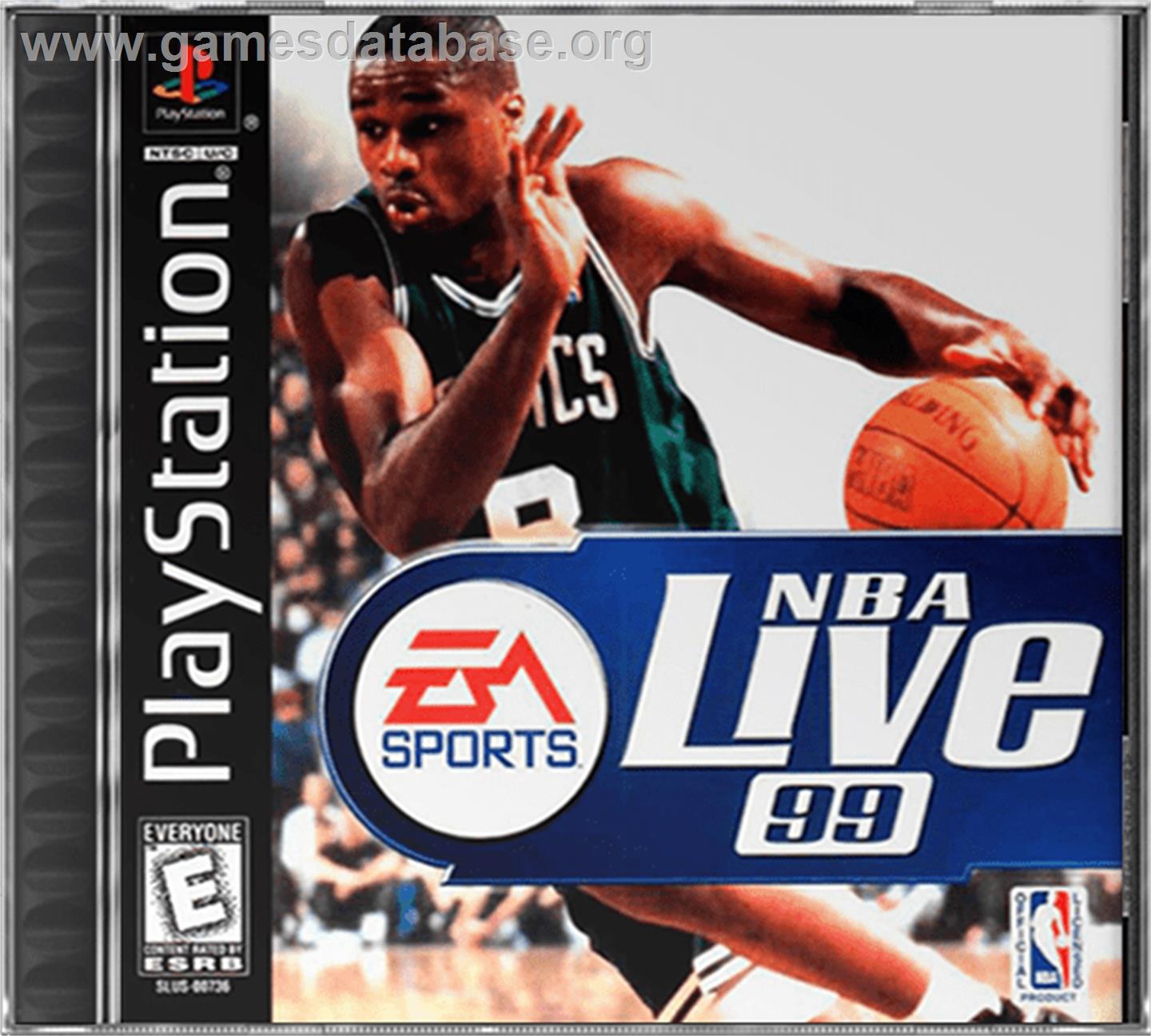 NBA Live 99 - Sony Playstation - Artwork - Box