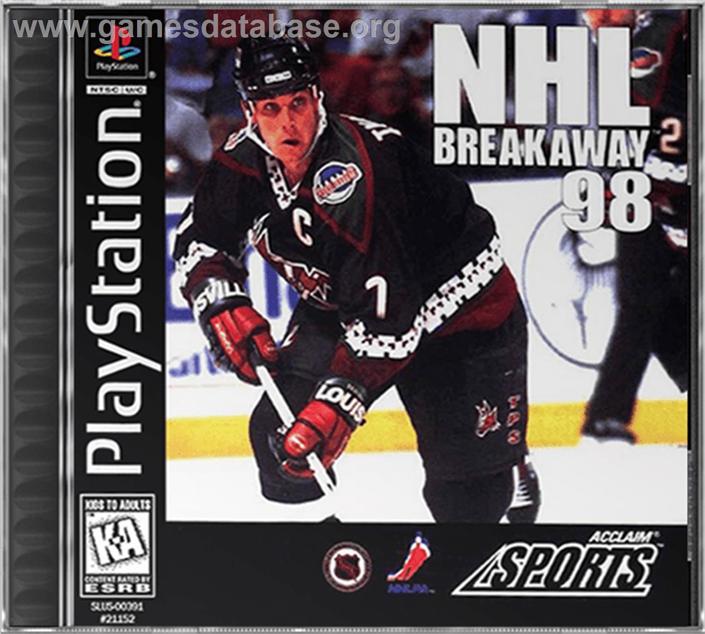 NHL Breakaway 98 - Sony Playstation - Artwork - Box