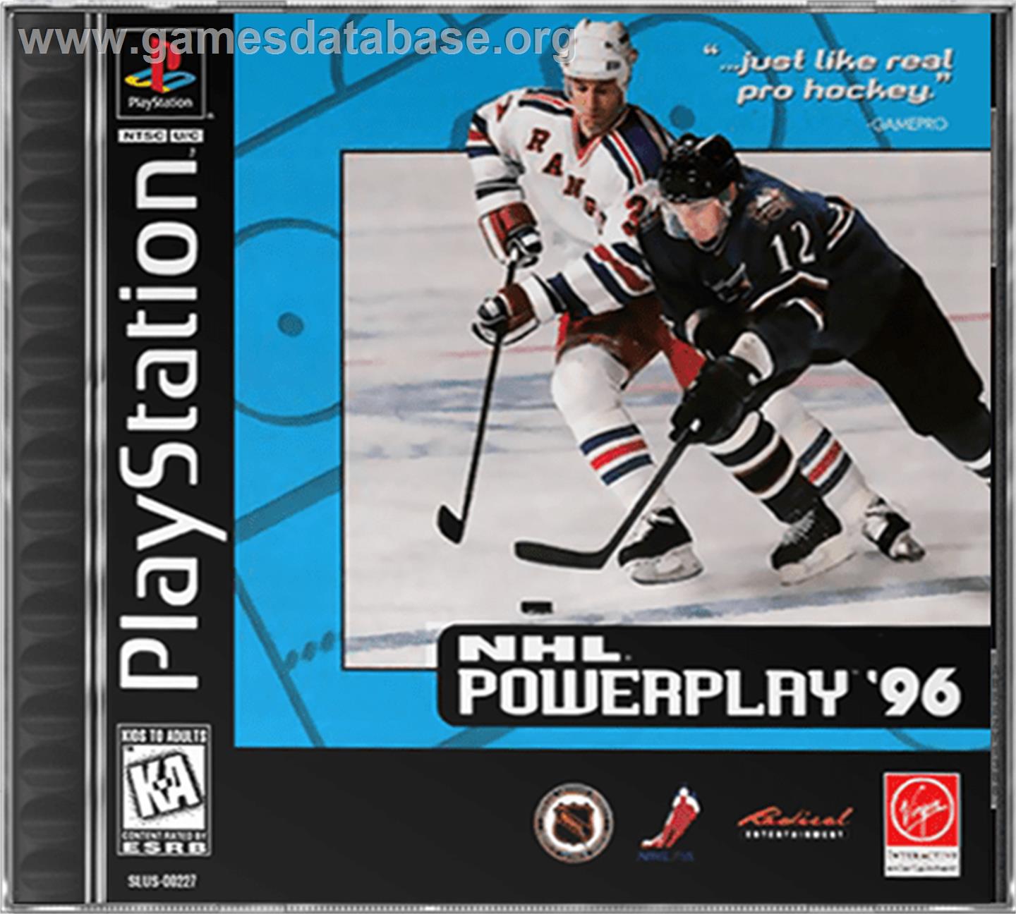 NHL Powerplay '96 - Sony Playstation - Artwork - Box