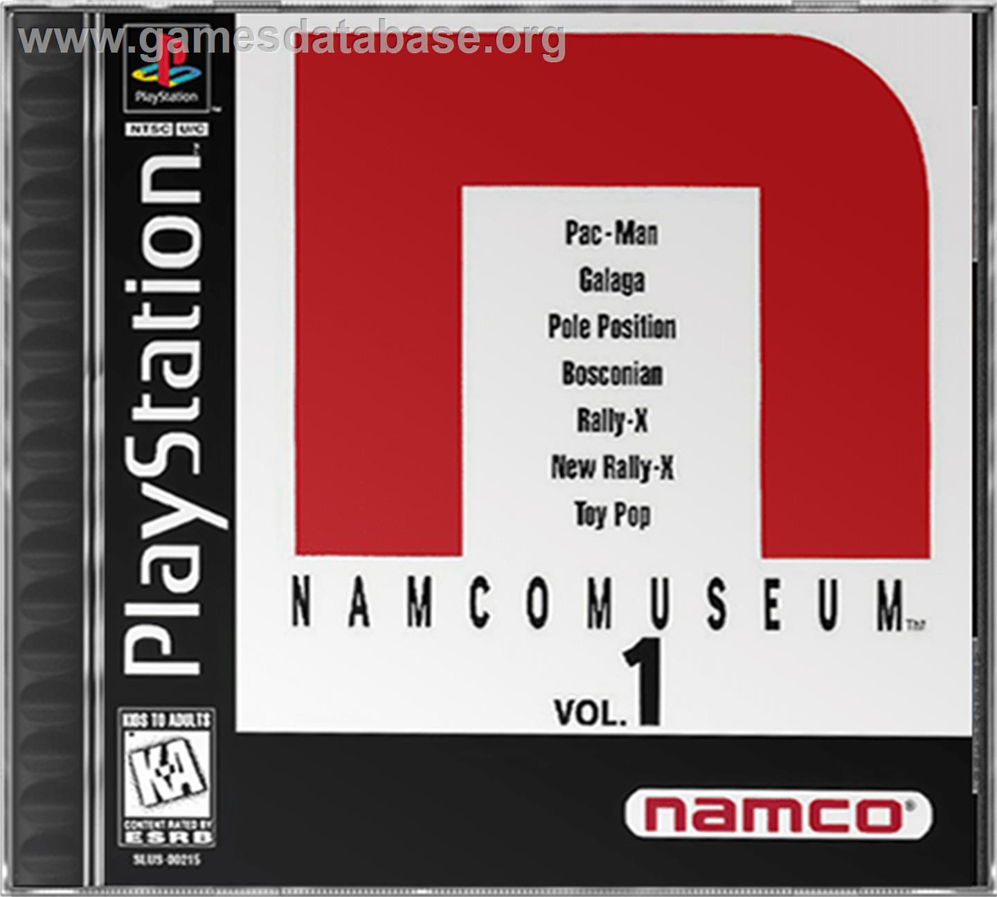 Namco Museum Vol. 1 - Sony Playstation - Artwork - Box