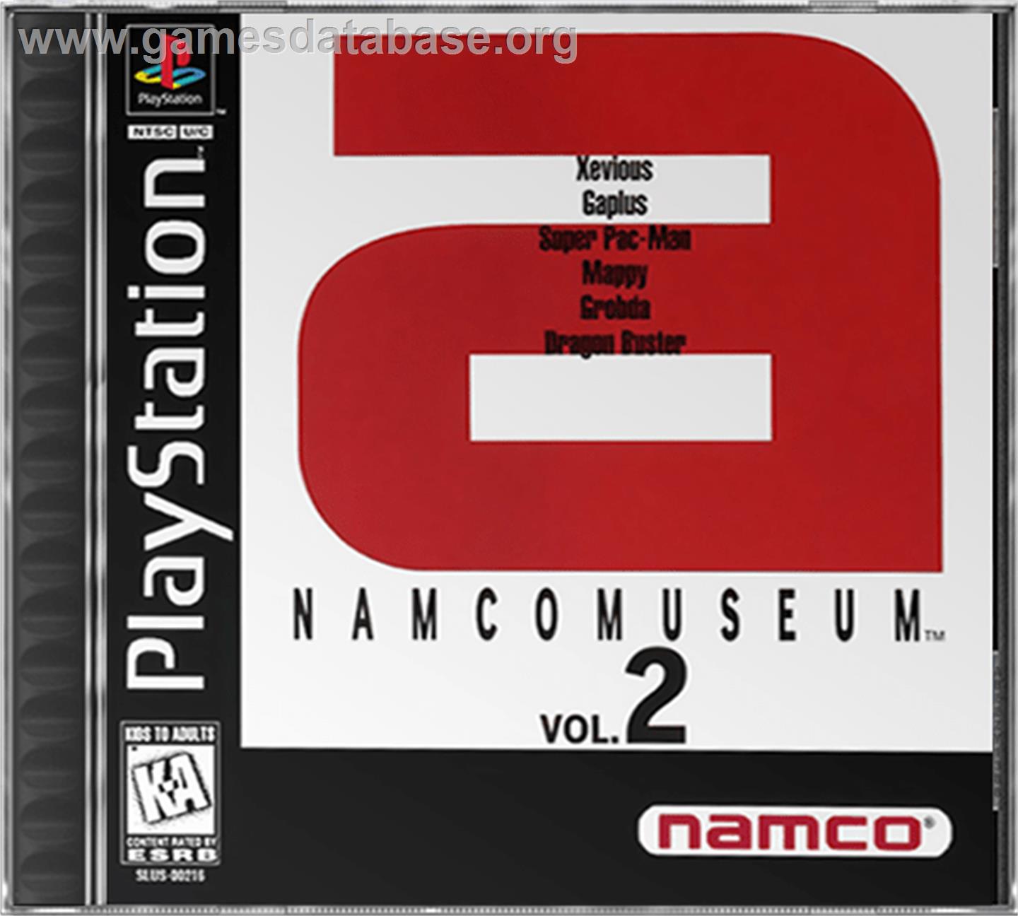 Namco Museum Vol. 2 - Sony Playstation - Artwork - Box
