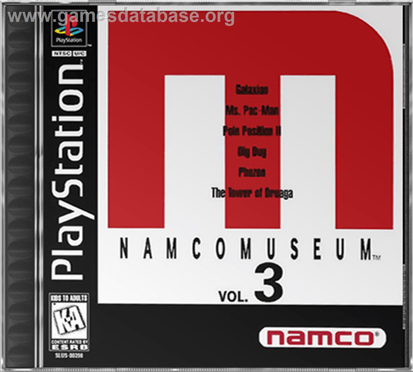 Namco Museum Vol. 3 - Sony Playstation - Artwork - Box