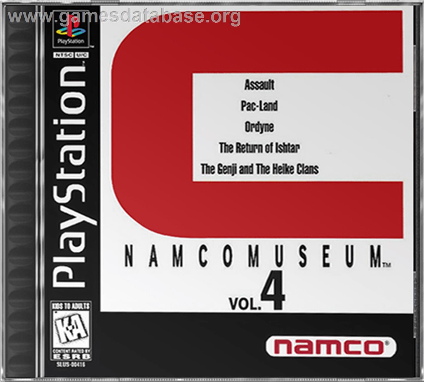 Namco Museum Vol. 4 - Sony Playstation - Artwork - Box