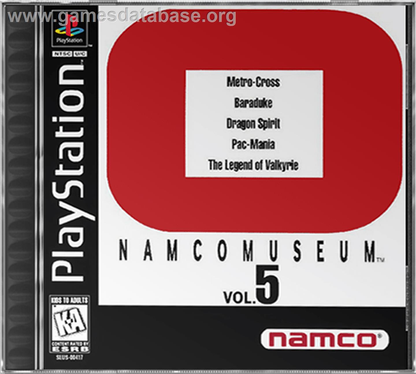 Namco Museum Vol. 5 - Sony Playstation - Artwork - Box