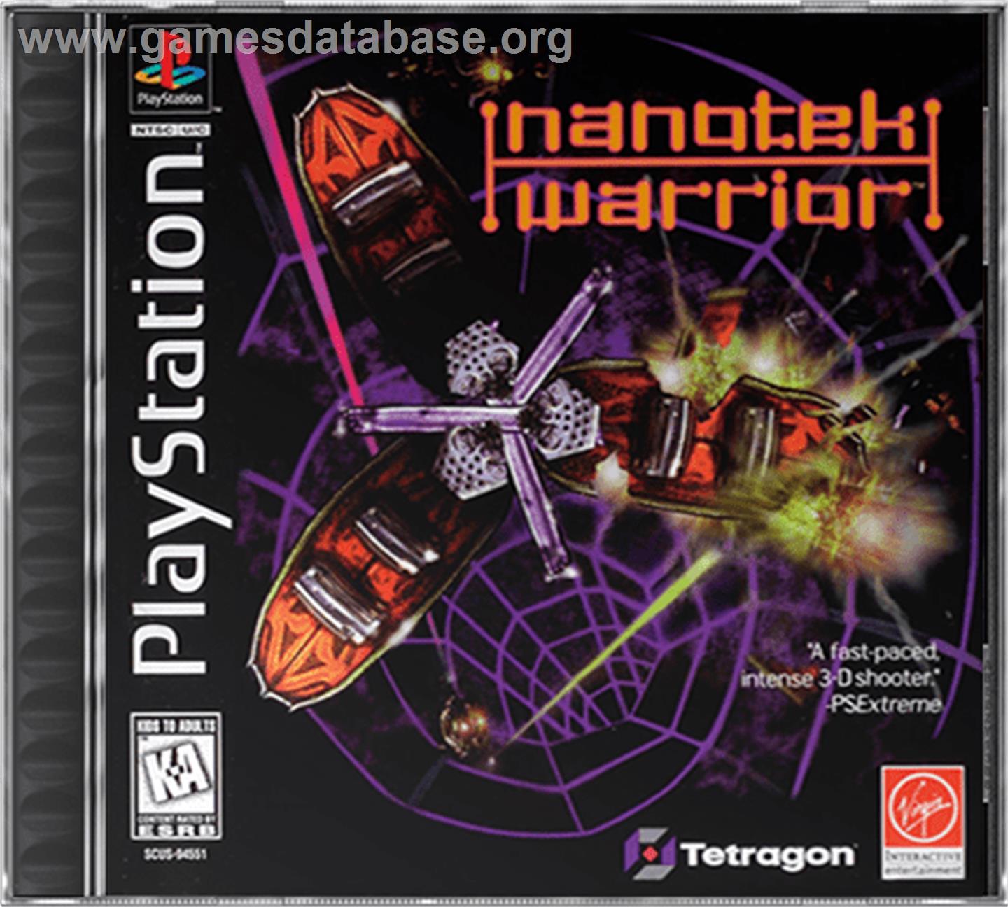 NanoTek Warrior - Sony Playstation - Artwork - Box