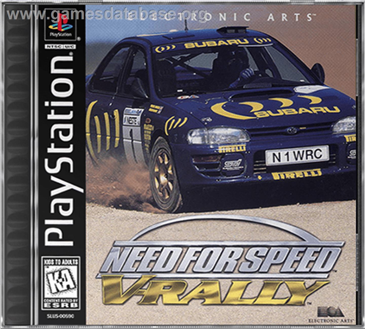 Need for Speed: V-Rally - Sony Playstation - Artwork - Box