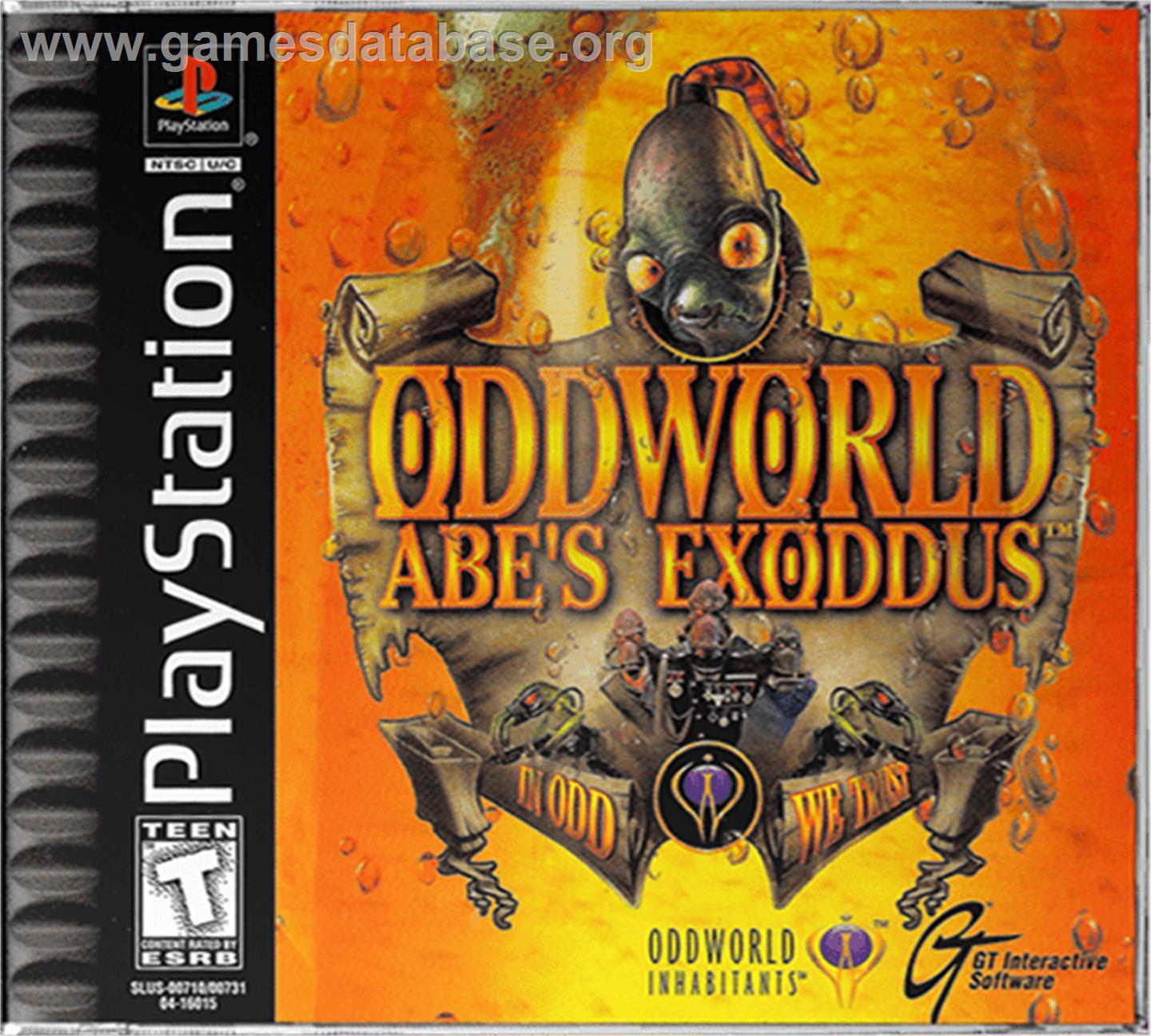Oddworld: Abe's Exoddus - Sony Playstation - Artwork - Box