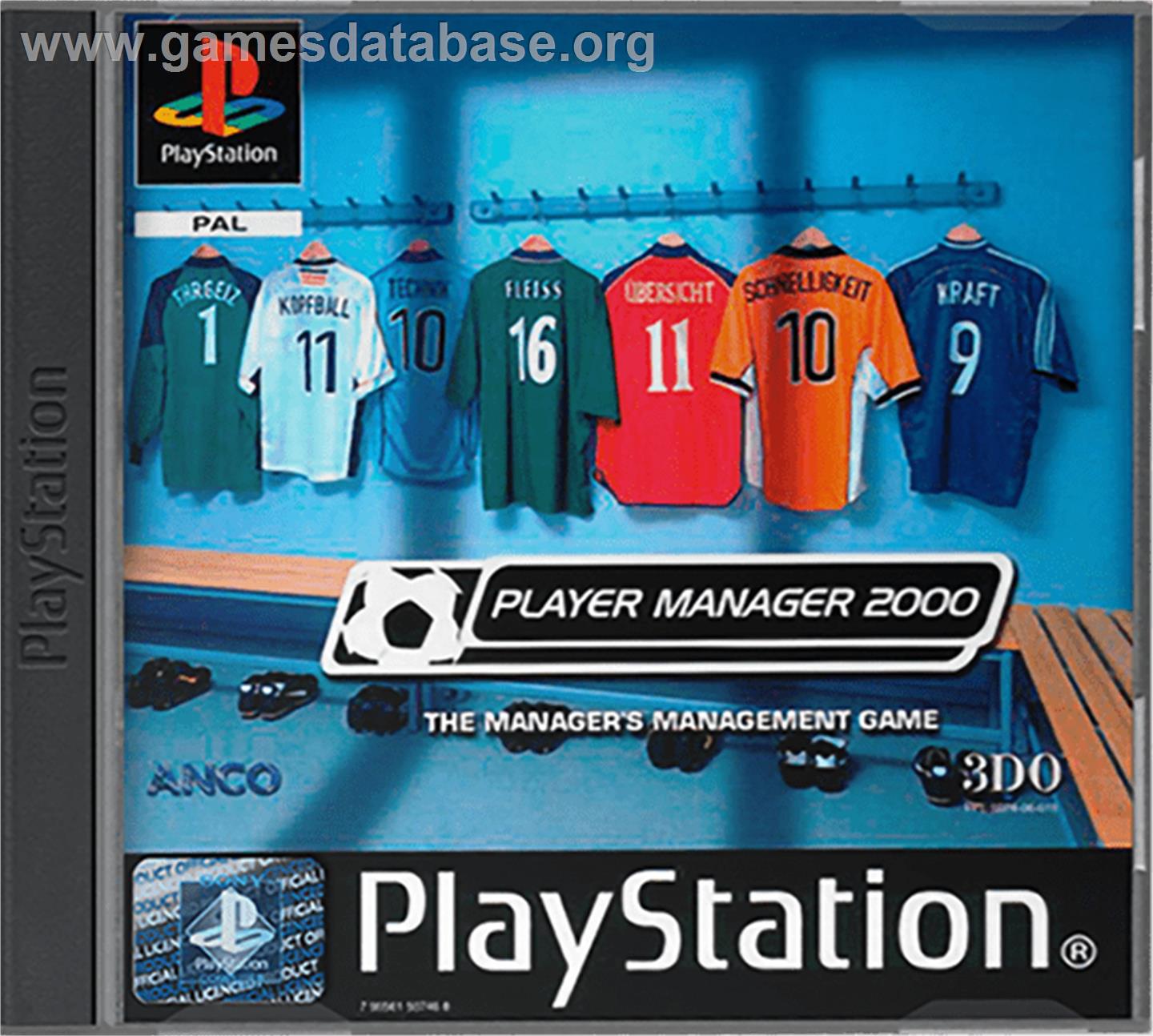 Player Manager 2000 - Sony Playstation - Artwork - Box