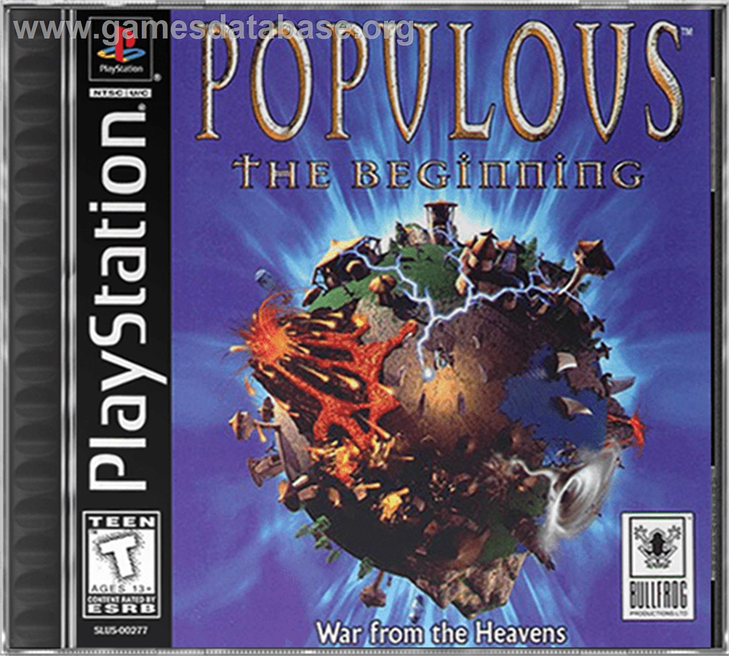 Populous: The Beginning - Sony Playstation - Artwork - Box