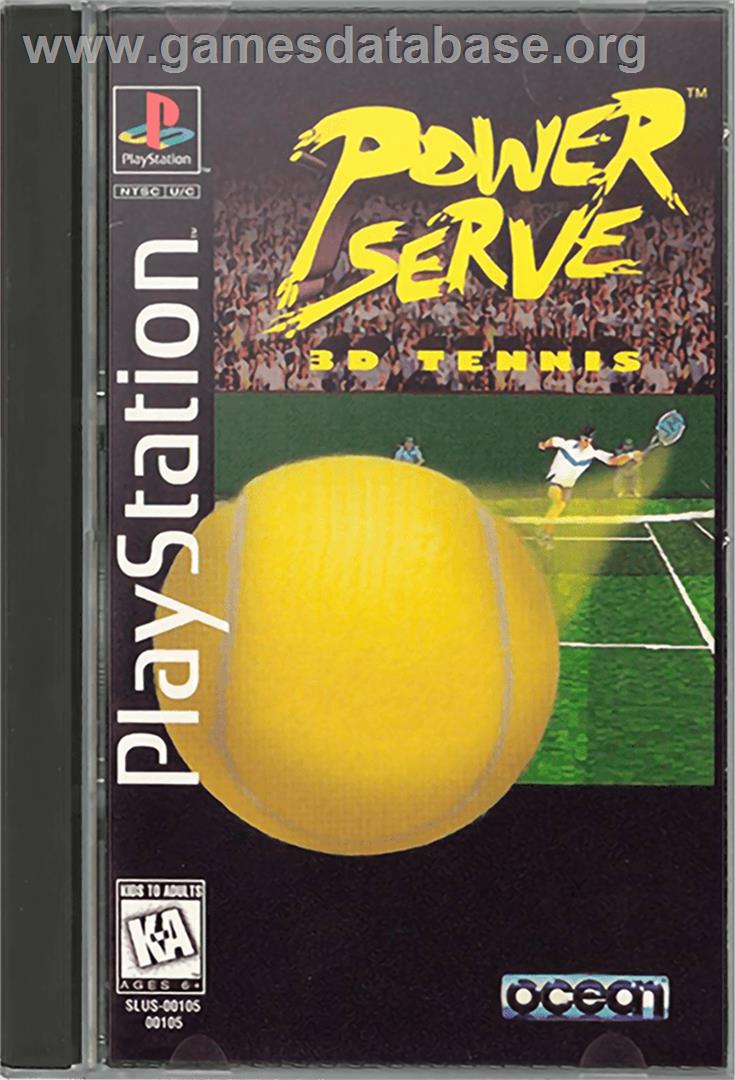 Power Serve 3D Tennis - Sony Playstation - Artwork - Box