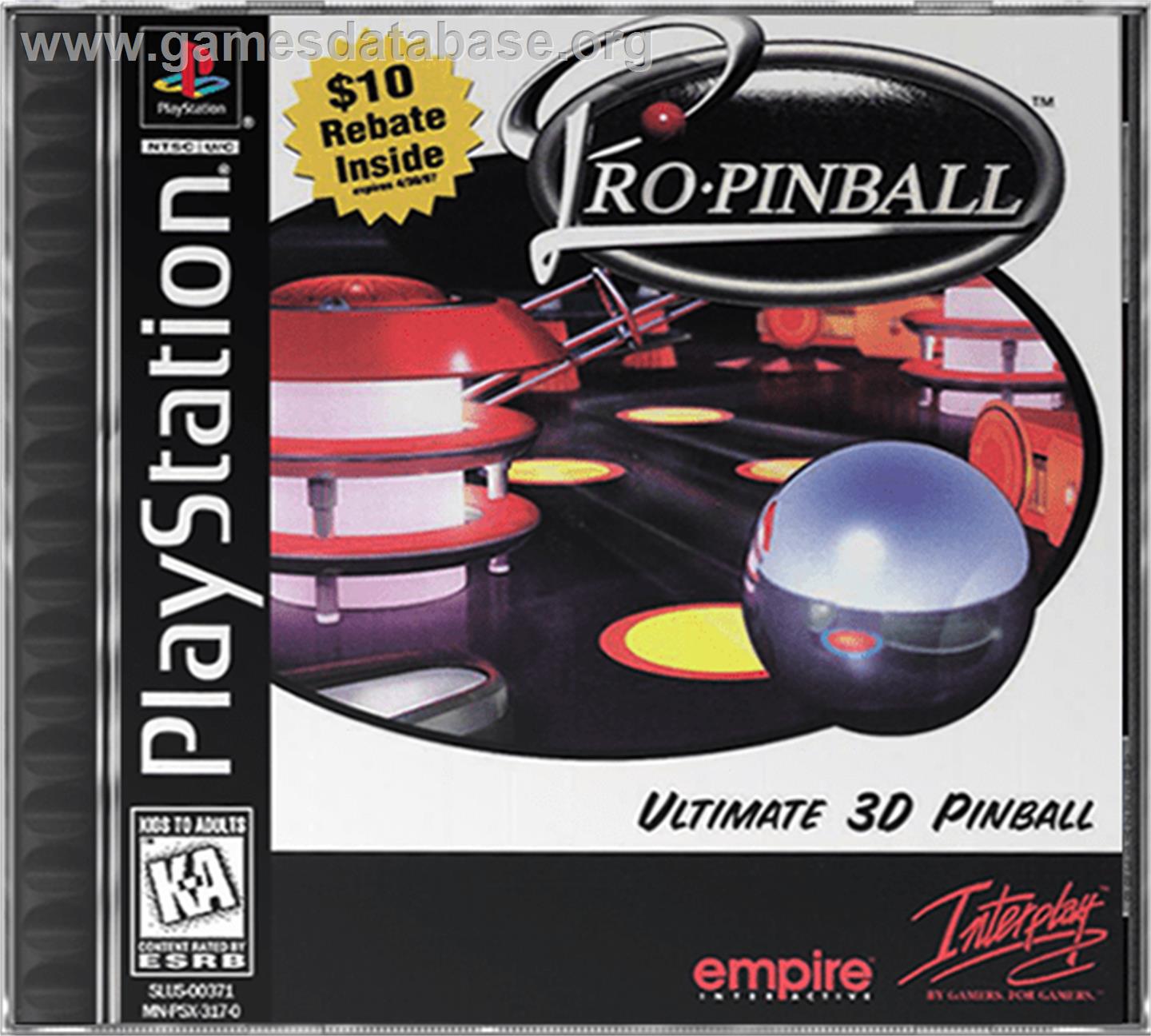 Pro Pinball: The Web - Sony Playstation - Artwork - Box