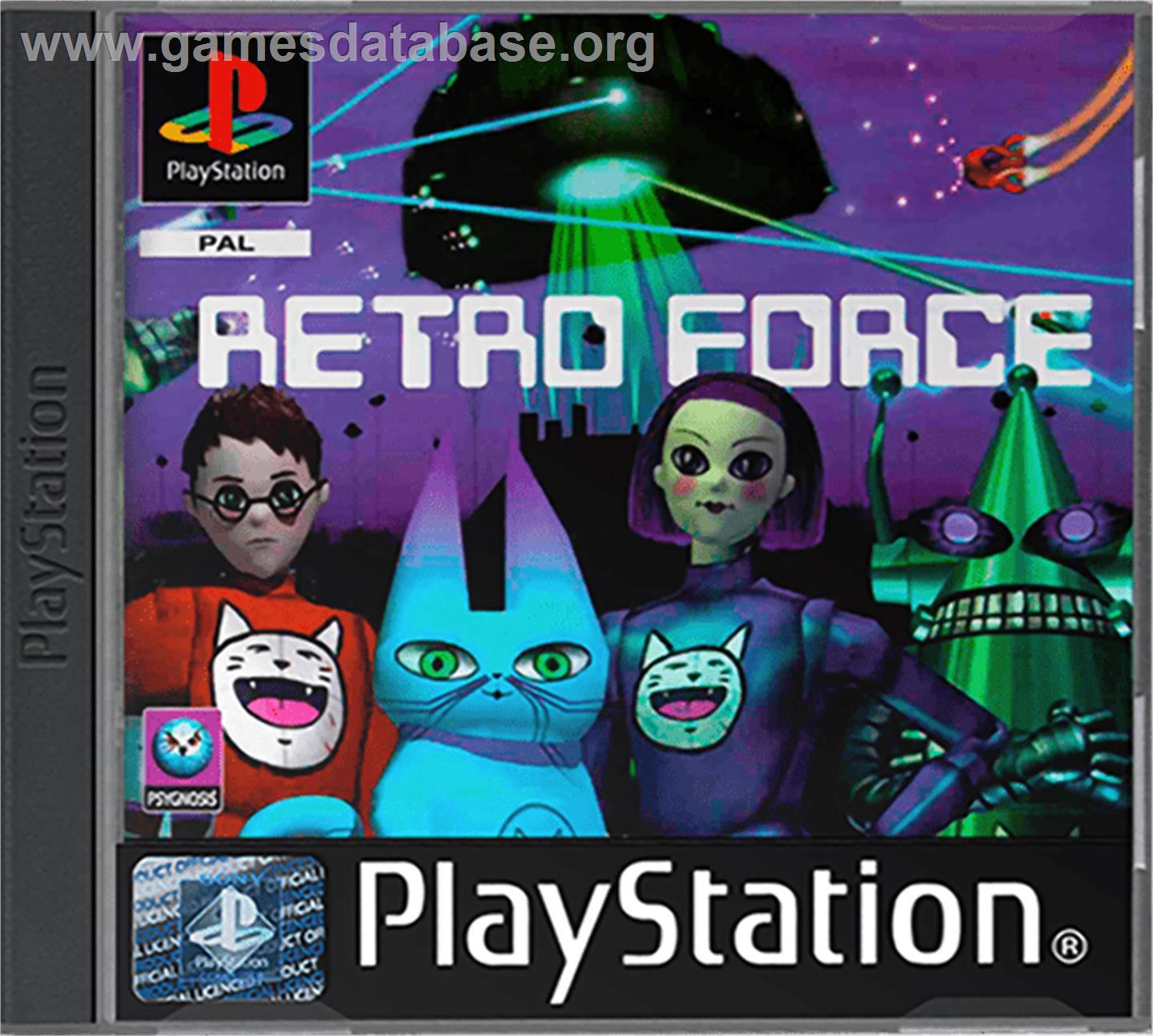 Retro Force - Sony Playstation - Artwork - Box