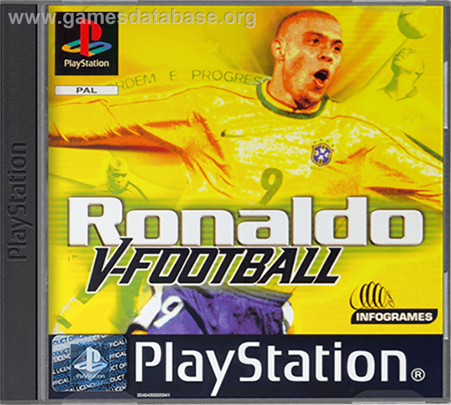 Ronaldo V-Football - Sony Playstation - Artwork - Box