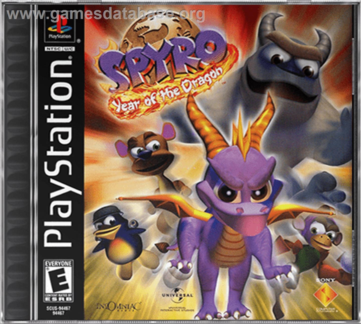 Spyro: Year of the Dragon - Sony Playstation - Artwork - Box
