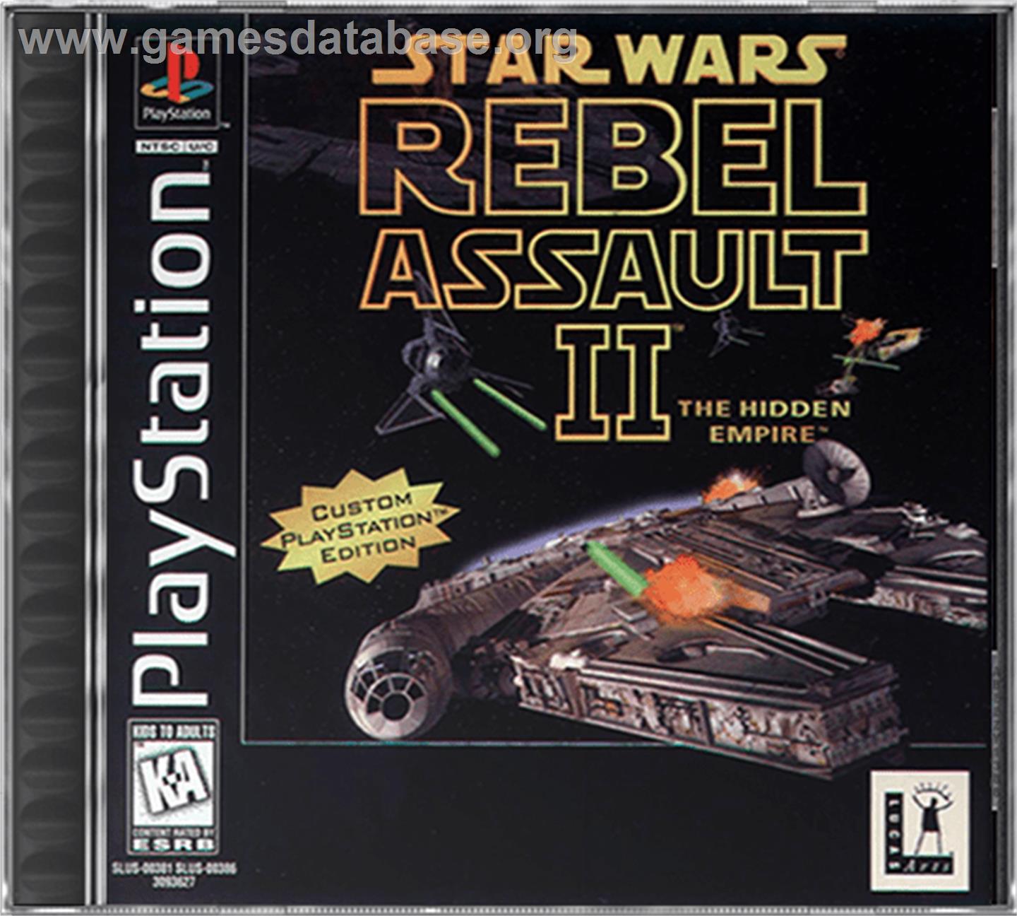 Star Wars: Rebel Assault II - The Hidden Empire - Sony Playstation - Artwork - Box