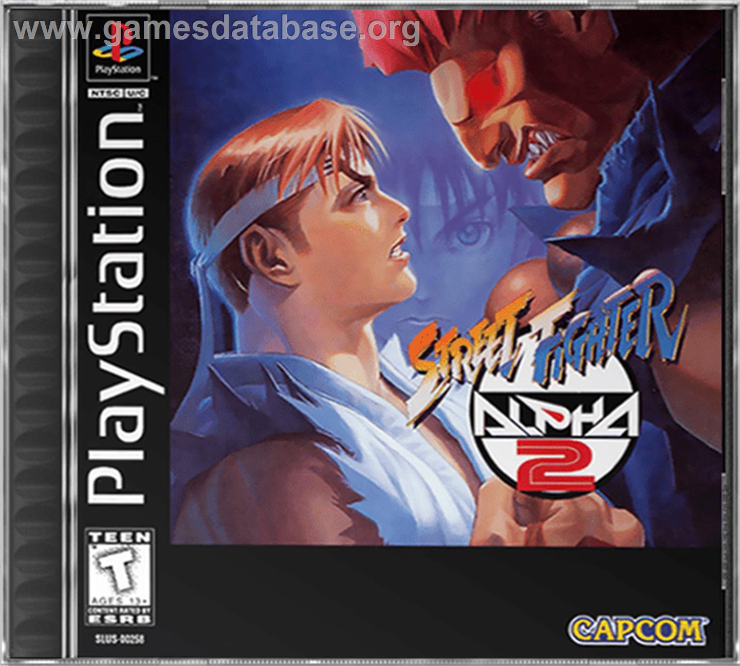 Street Fighter Alpha 2 - Sony Playstation - Artwork - Box