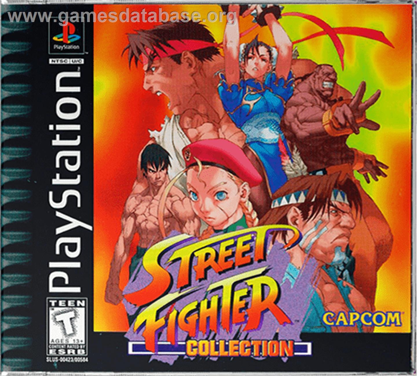 Street Fighter Collection - Sony Playstation - Artwork - Box