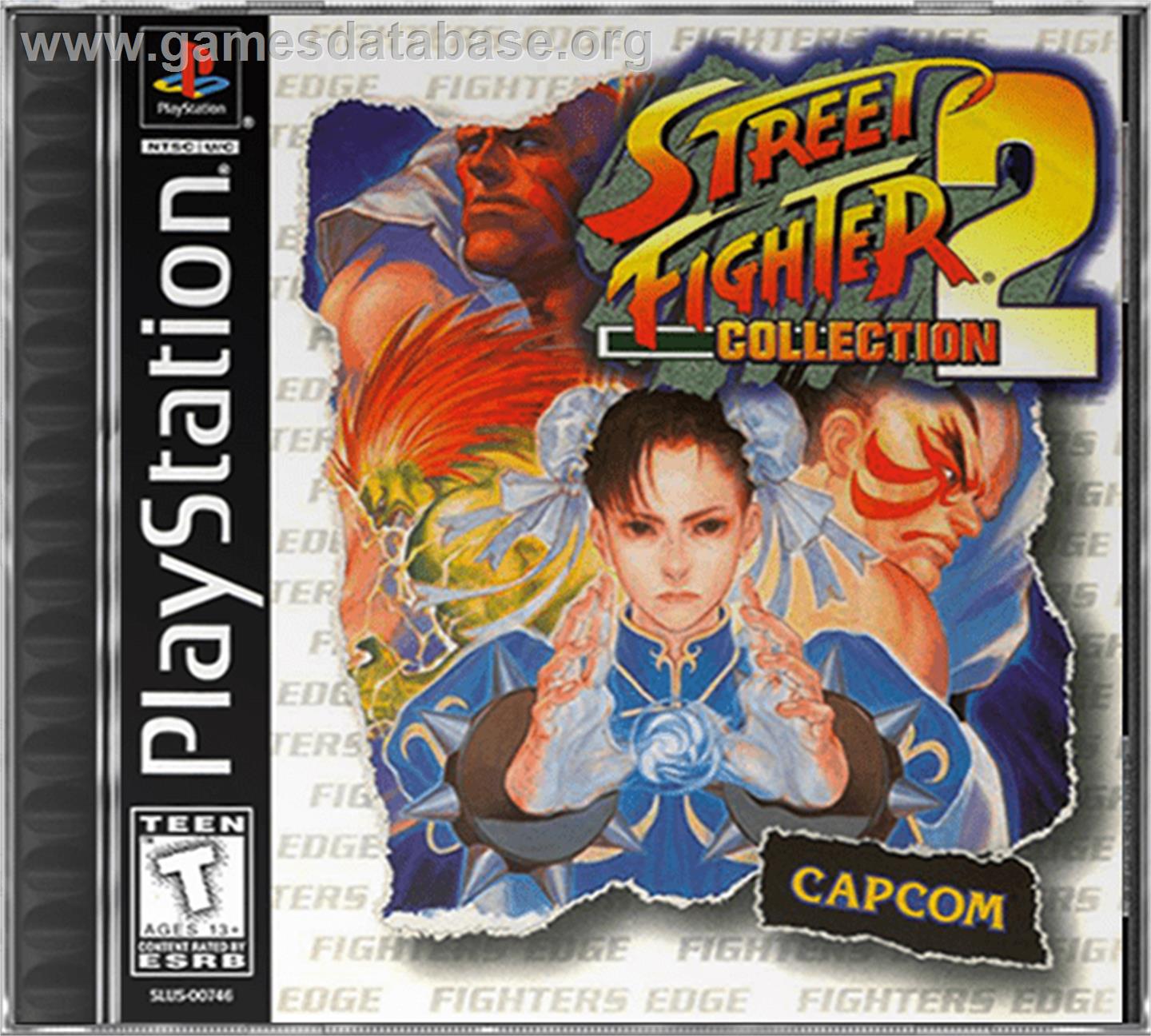 Street Fighter Collection 2 - Sony Playstation - Artwork - Box