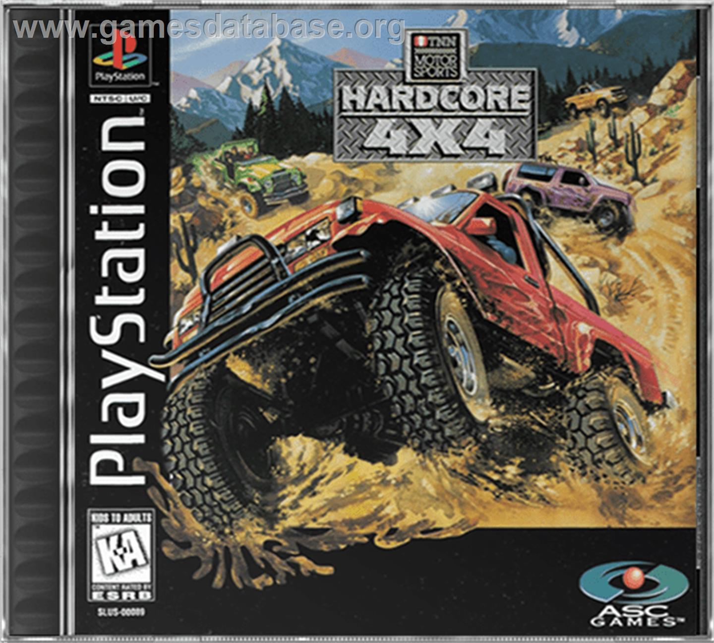 TNN Motor Sports Hardcore 4x4 - Sony Playstation - Artwork - Box