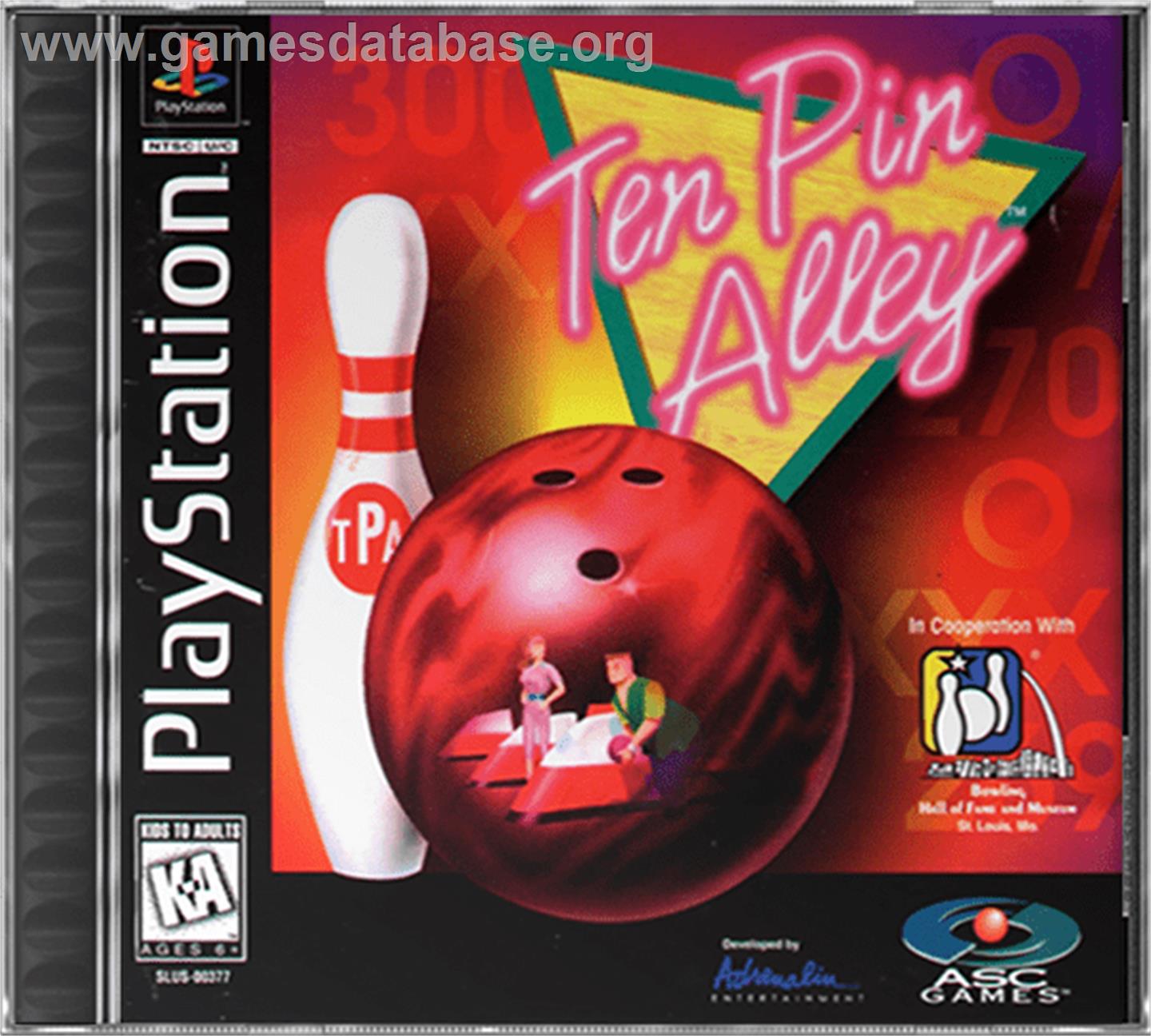 Ten Pin Alley - Sony Playstation - Artwork - Box