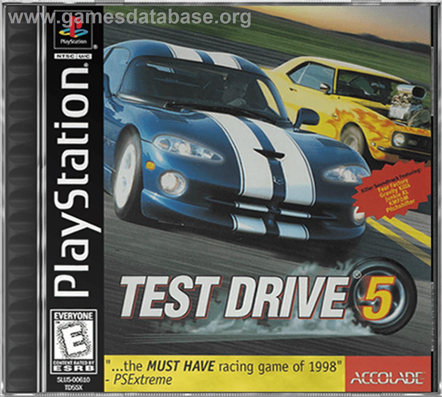 Test Drive 5 - Sony Playstation - Artwork - Box