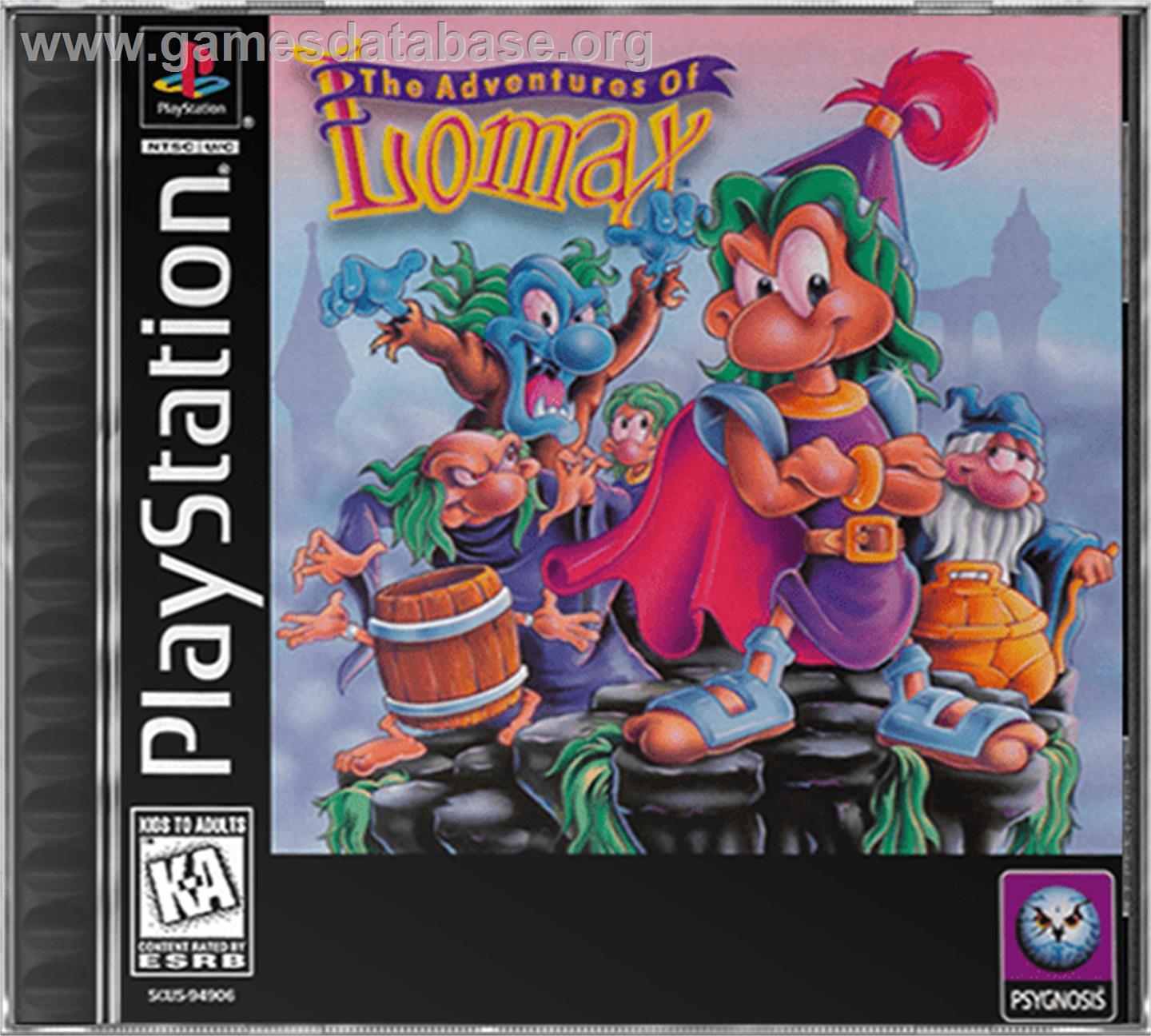 The Adventures of Lomax - Sony Playstation - Artwork - Box