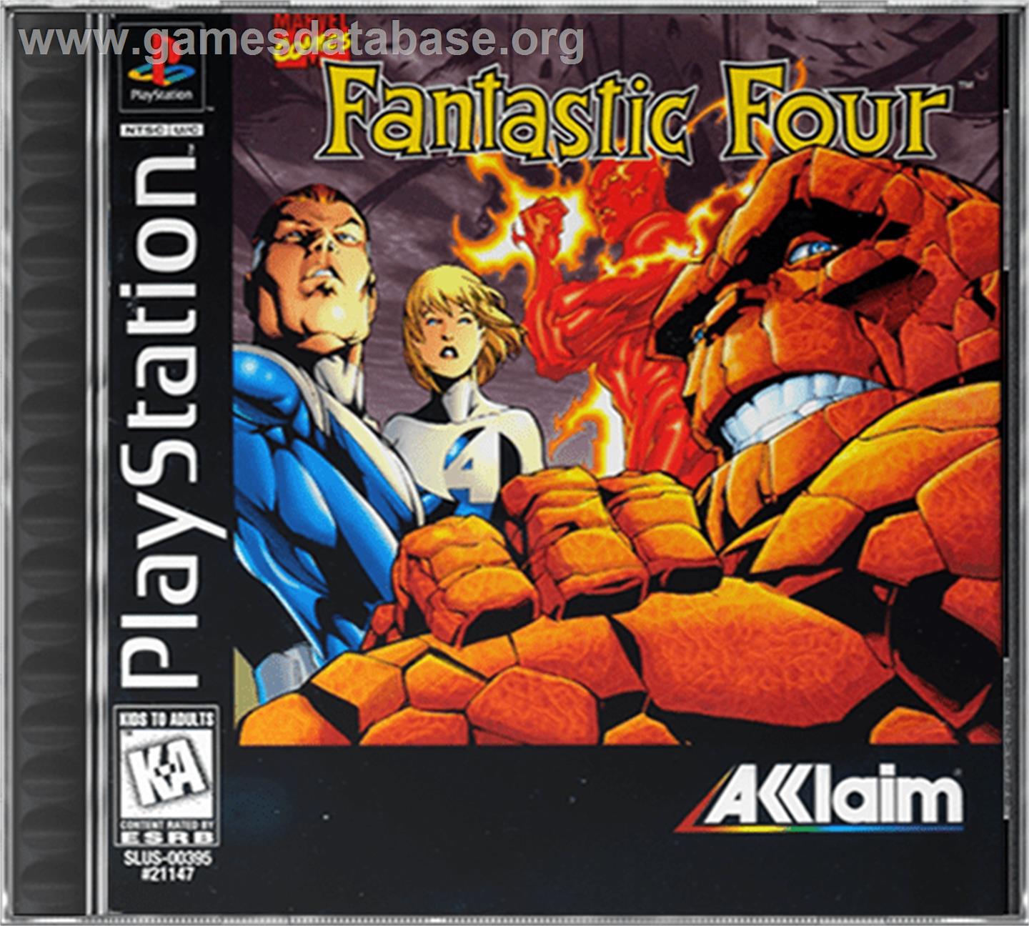 The Fantastic Four - Sony Playstation - Artwork - Box