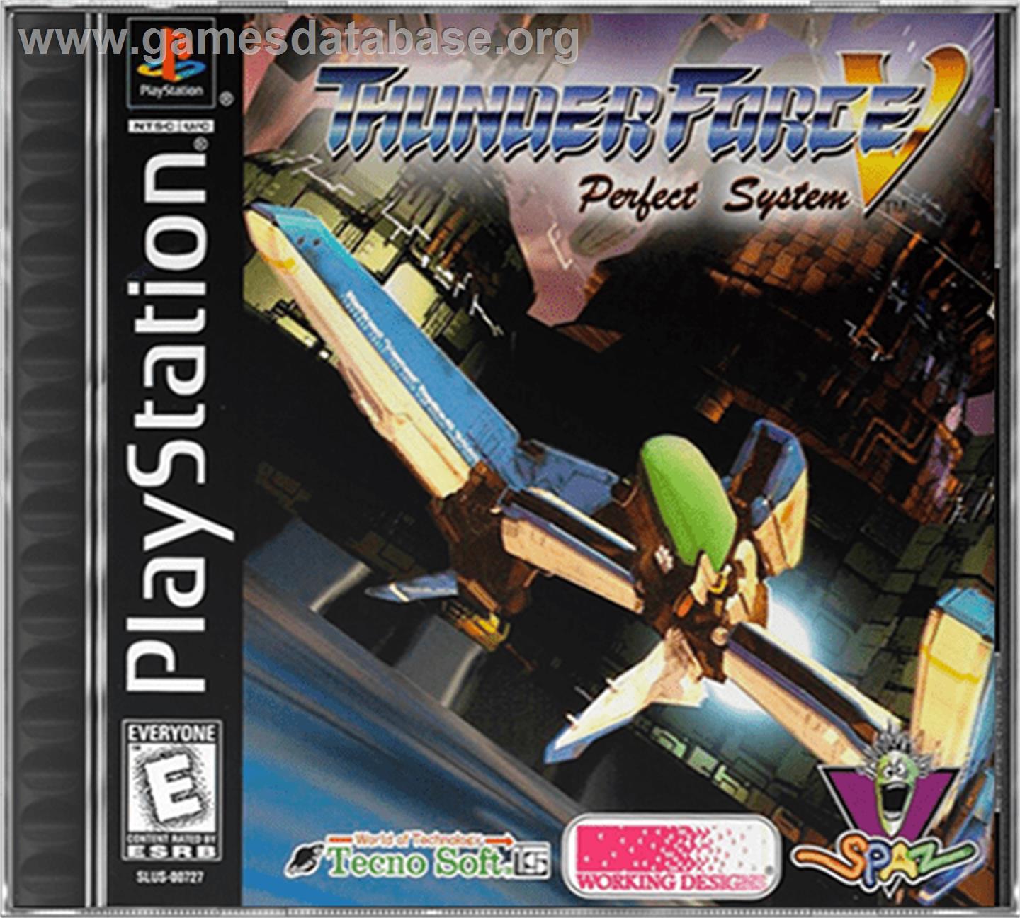 Thunder Force V: Perfect System - Sony Playstation - Artwork - Box