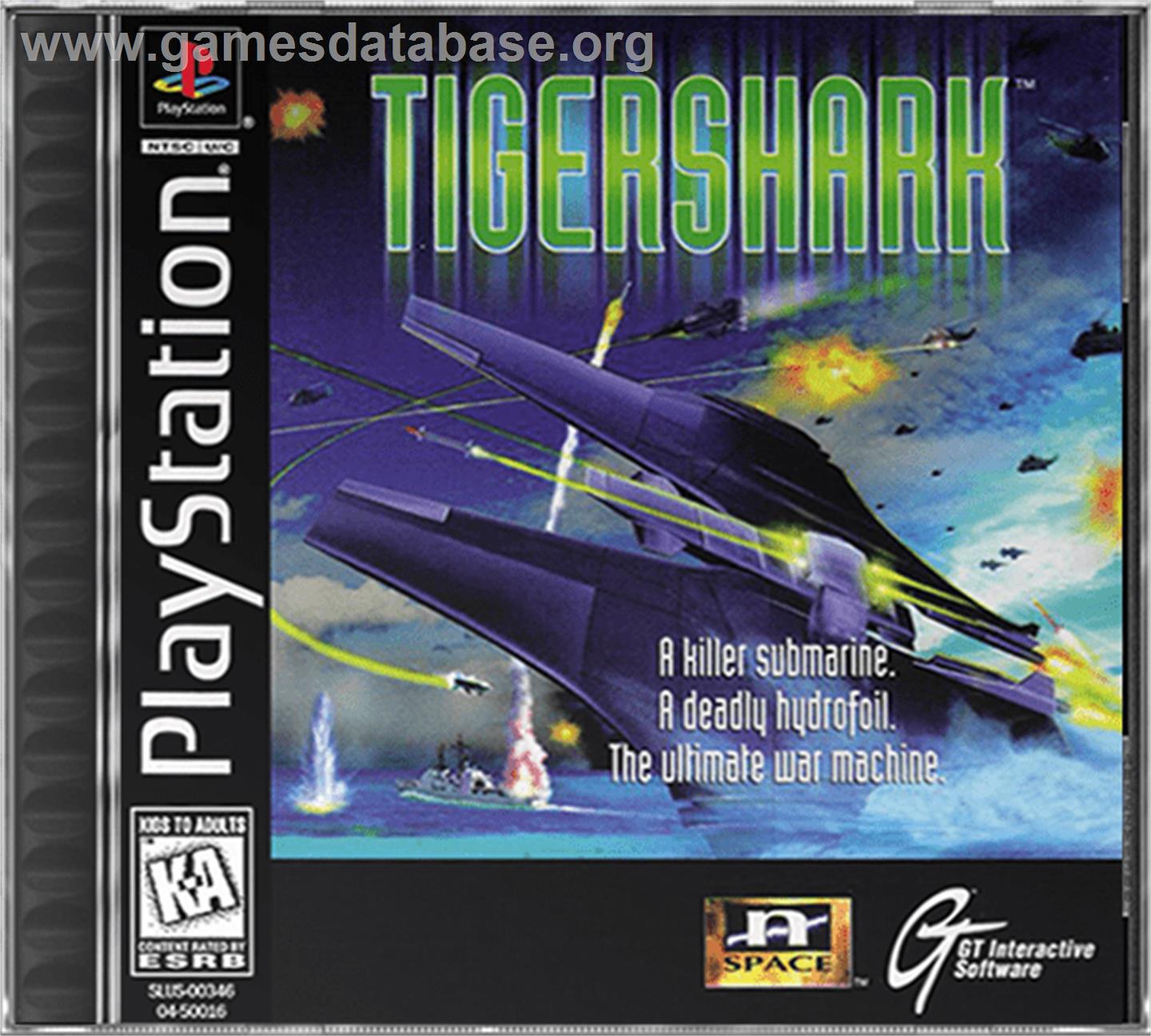 Tigershark - Sony Playstation - Artwork - Box