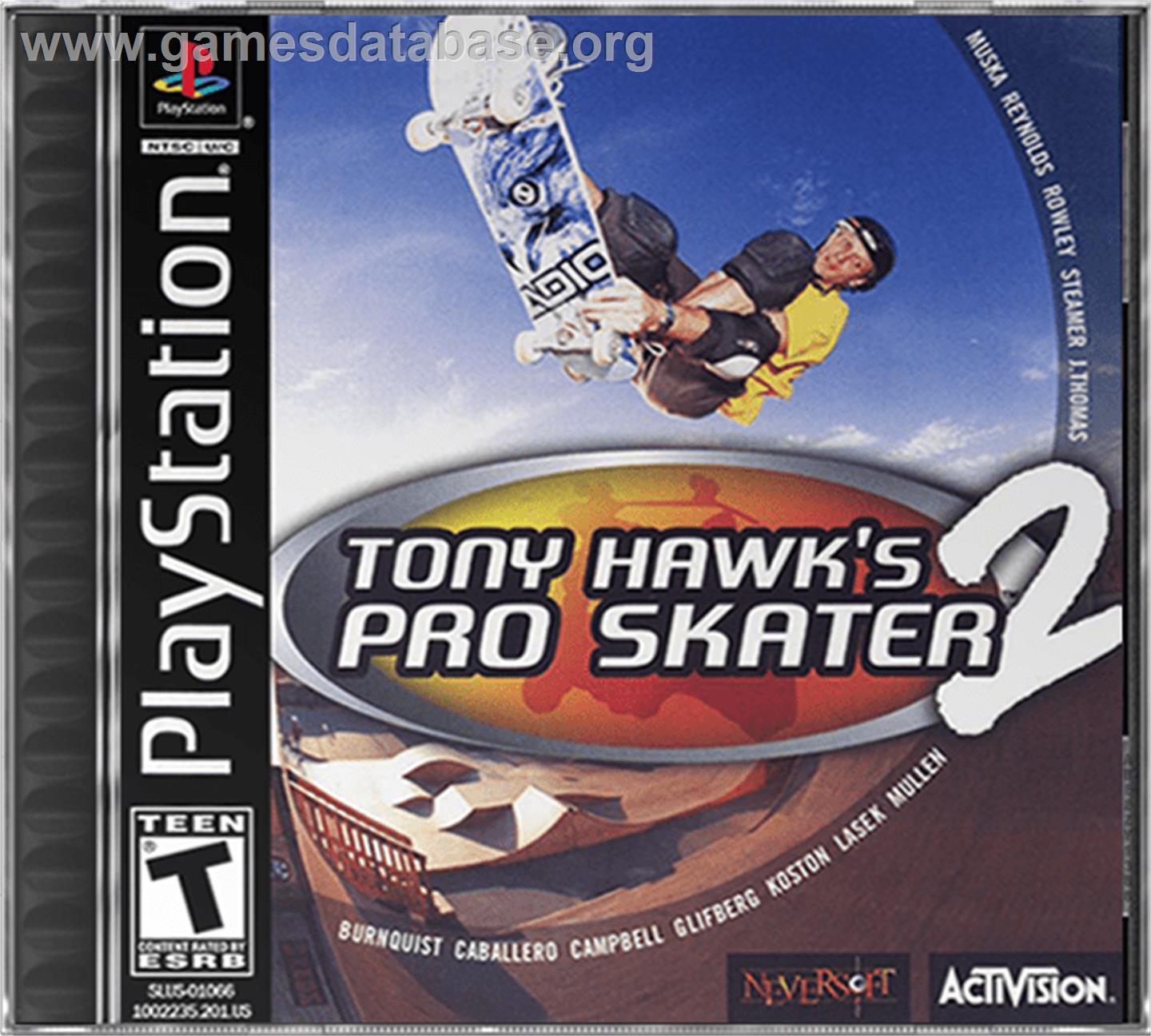 Tony Hawk's Pro Skater 2 - Sony Playstation - Artwork - Box
