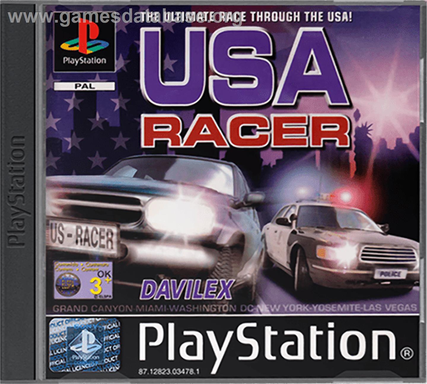 USA Racer - Sony Playstation - Artwork - Box