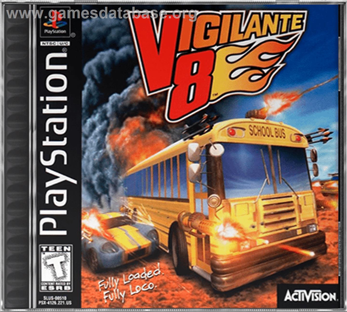 Vigilante 8 - Sony Playstation - Artwork - Box