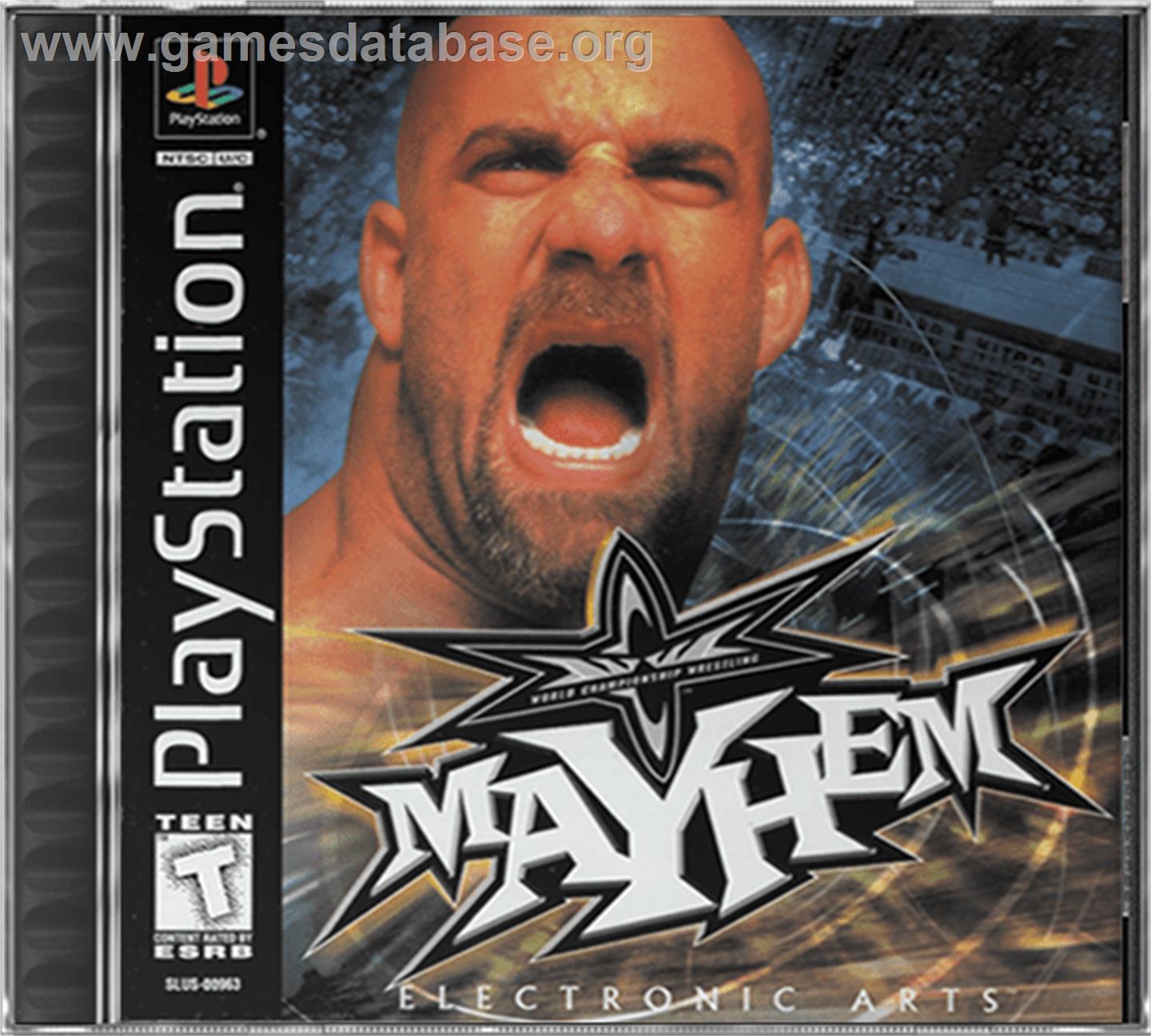 WCW Mayhem - Sony Playstation - Artwork - Box