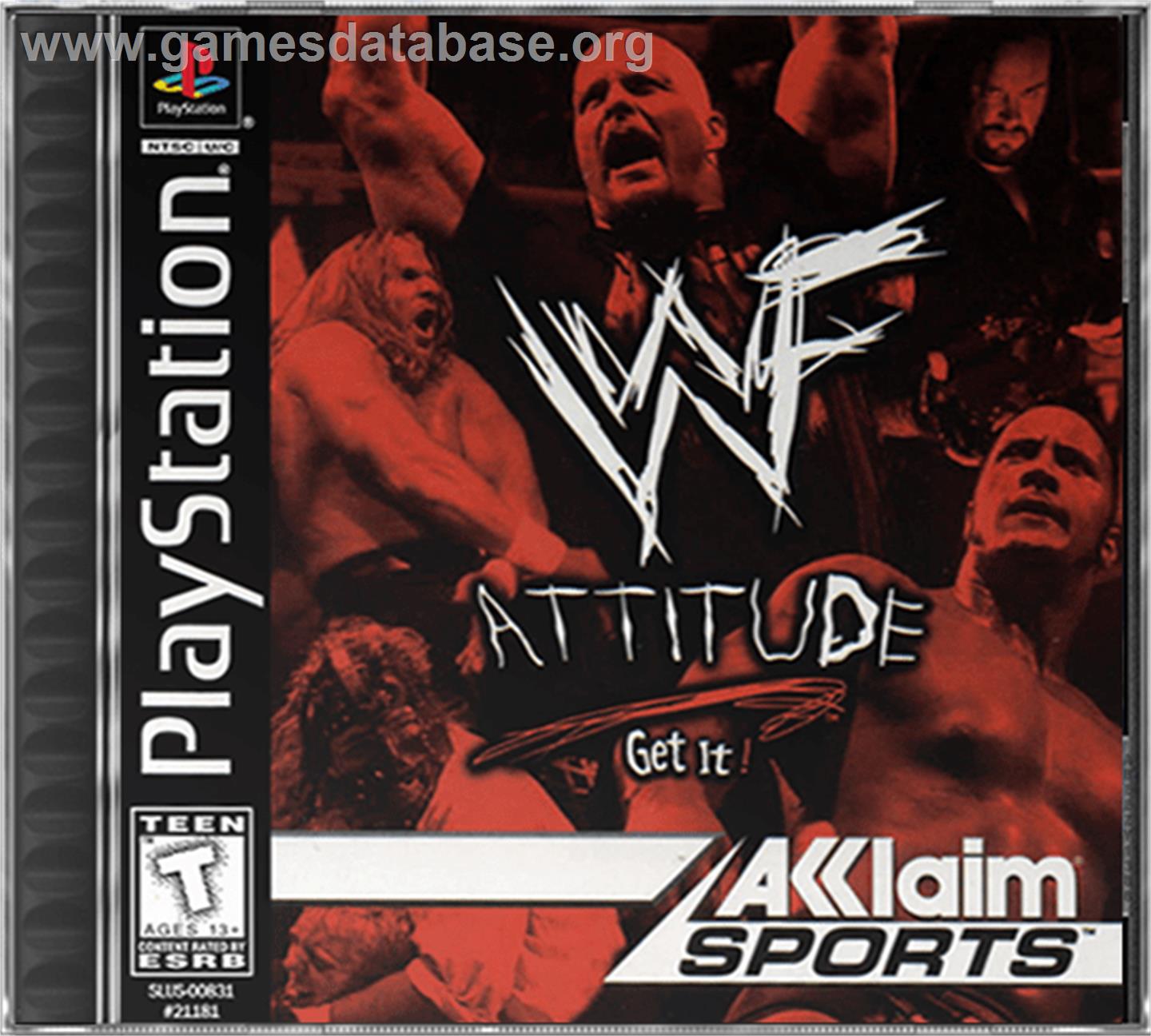 WWF Attitude - Sony Playstation - Artwork - Box