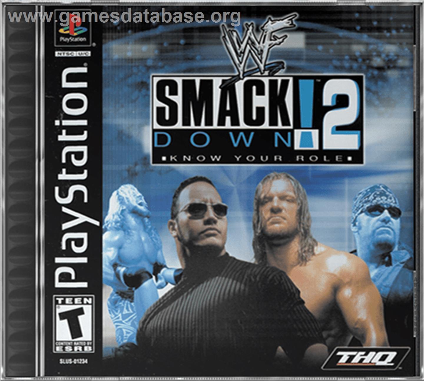 WWF Smackdown! 2: Know Your Role - Sony Playstation - Artwork - Box